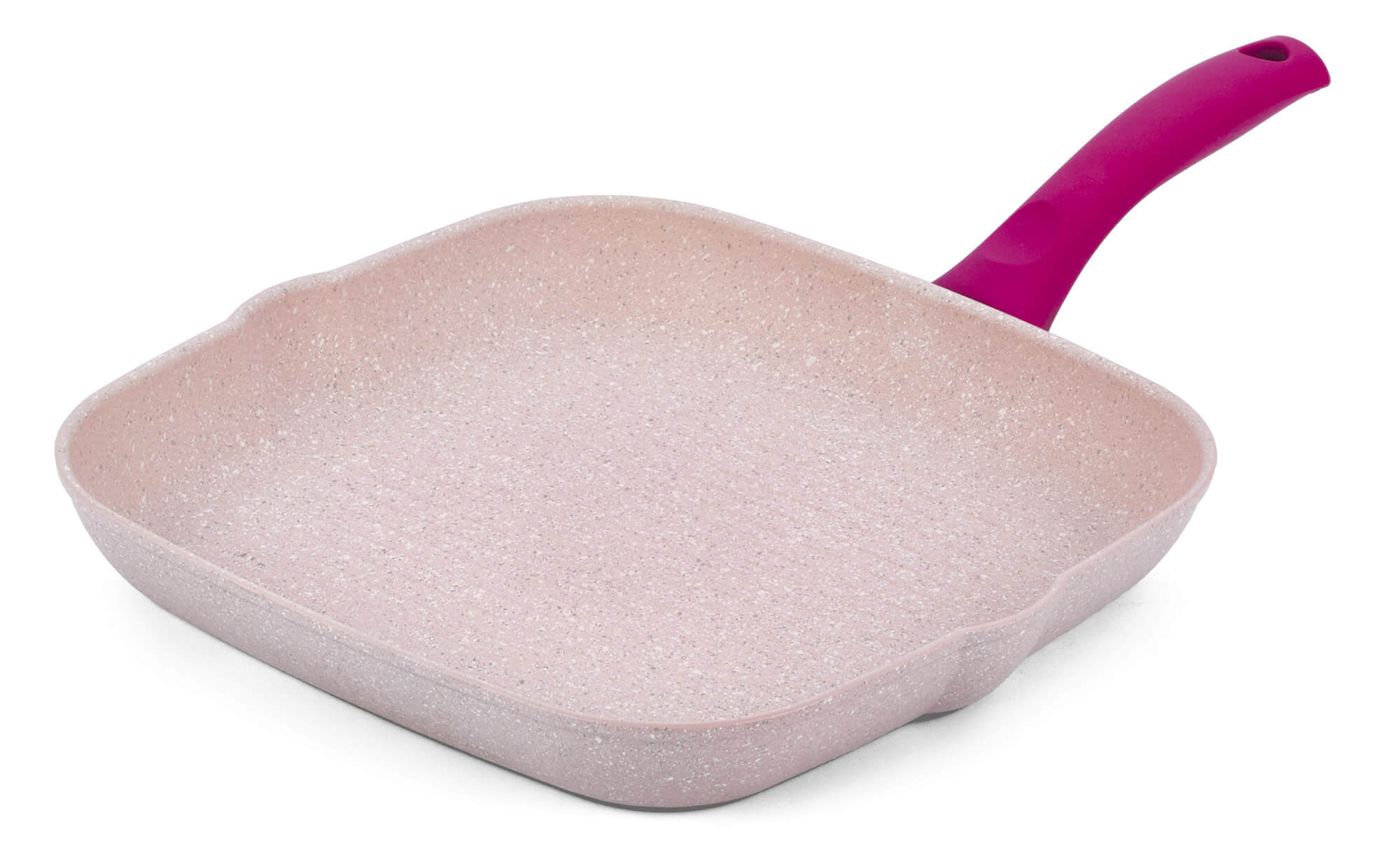 Bistecchiera Quadrata in Alluminio 28x28 cm Antiaderente Induzione Bisetti Stonerose