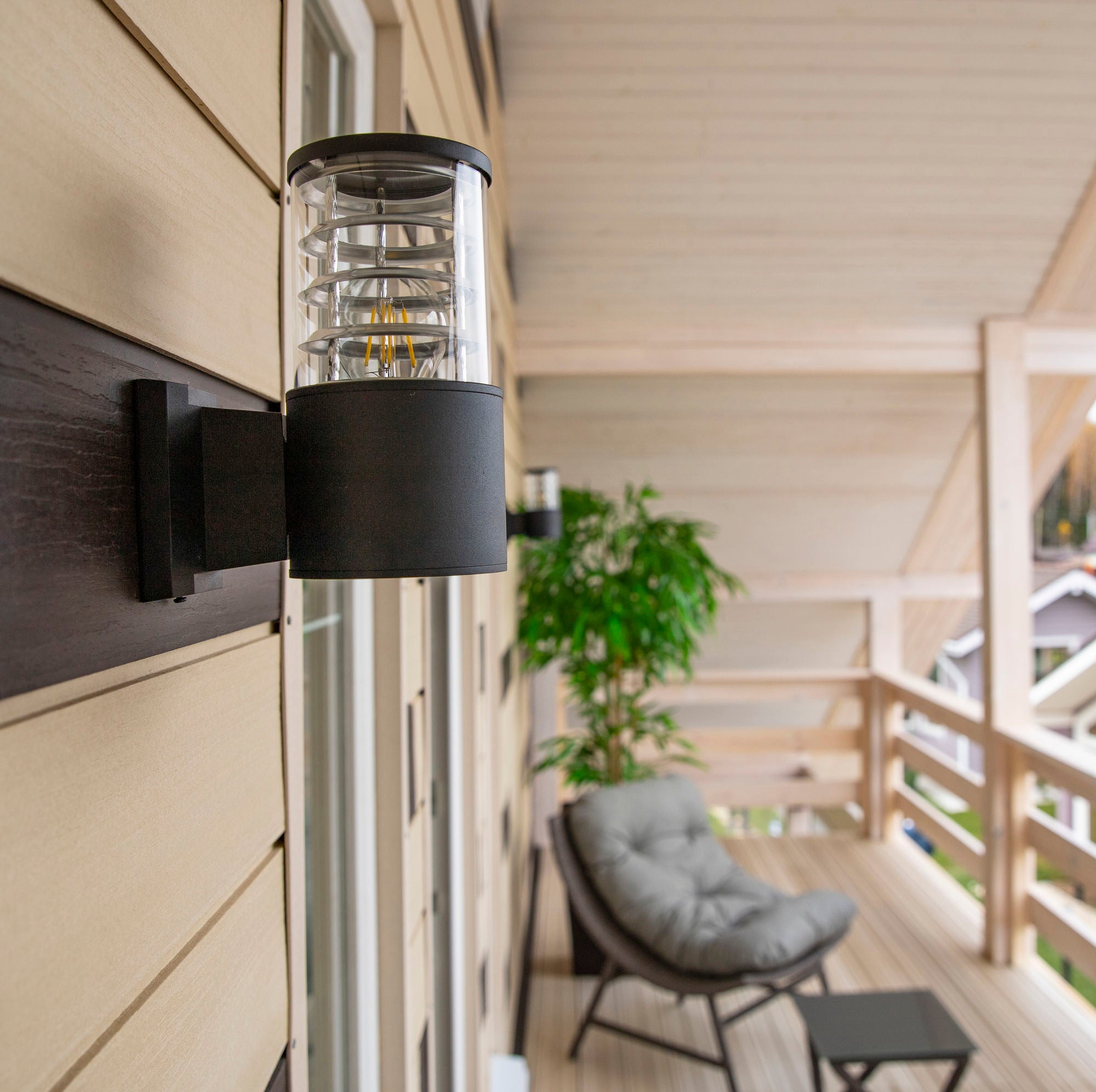 Lampada da parete Outdoor in Alluminio Bronx Nero...