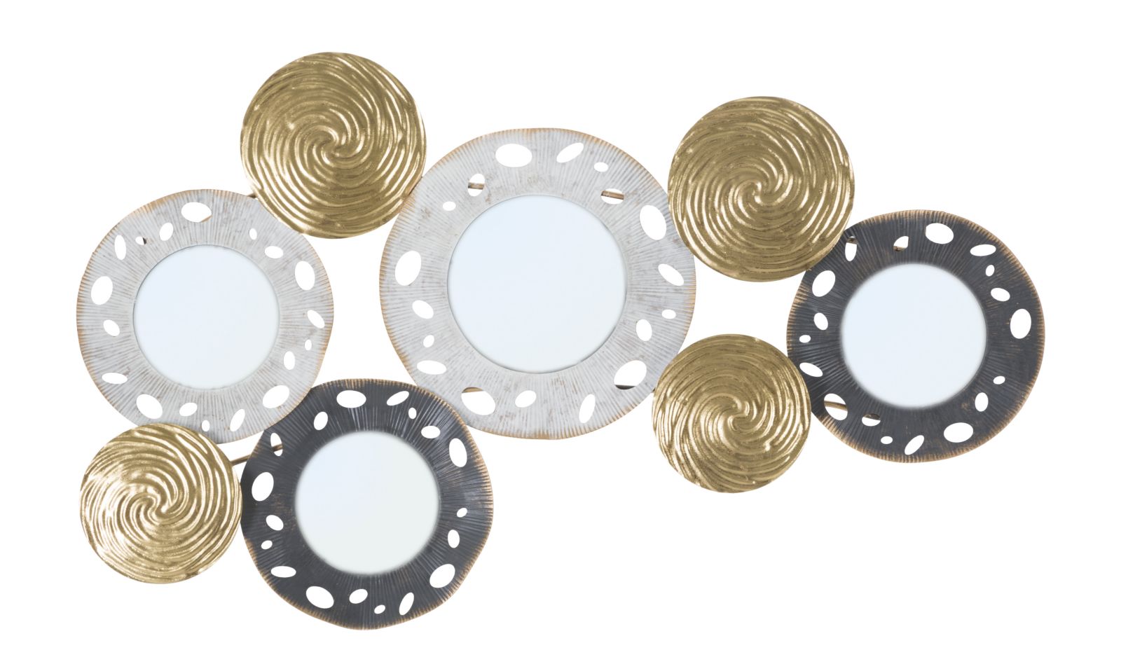Image of Pannello Gloty 91x4,5x54,5 cm in Ferro MDF e Specchio Multicolor