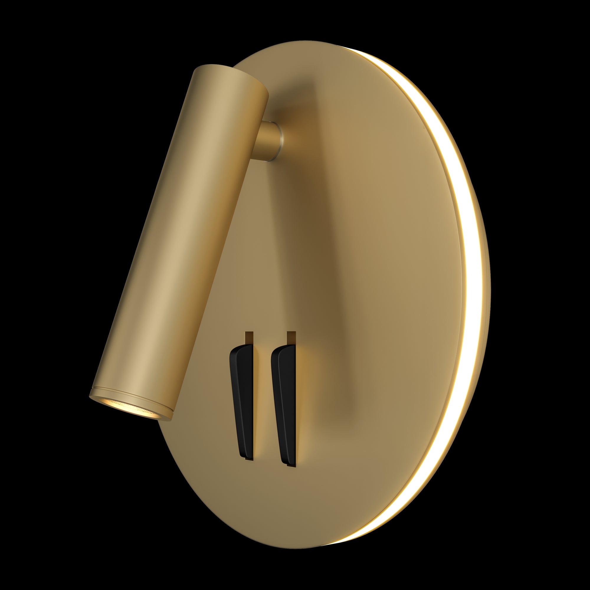 Lampada da parete Ceiling & Wall in Alluminio Ios 176 Opaco Oro...