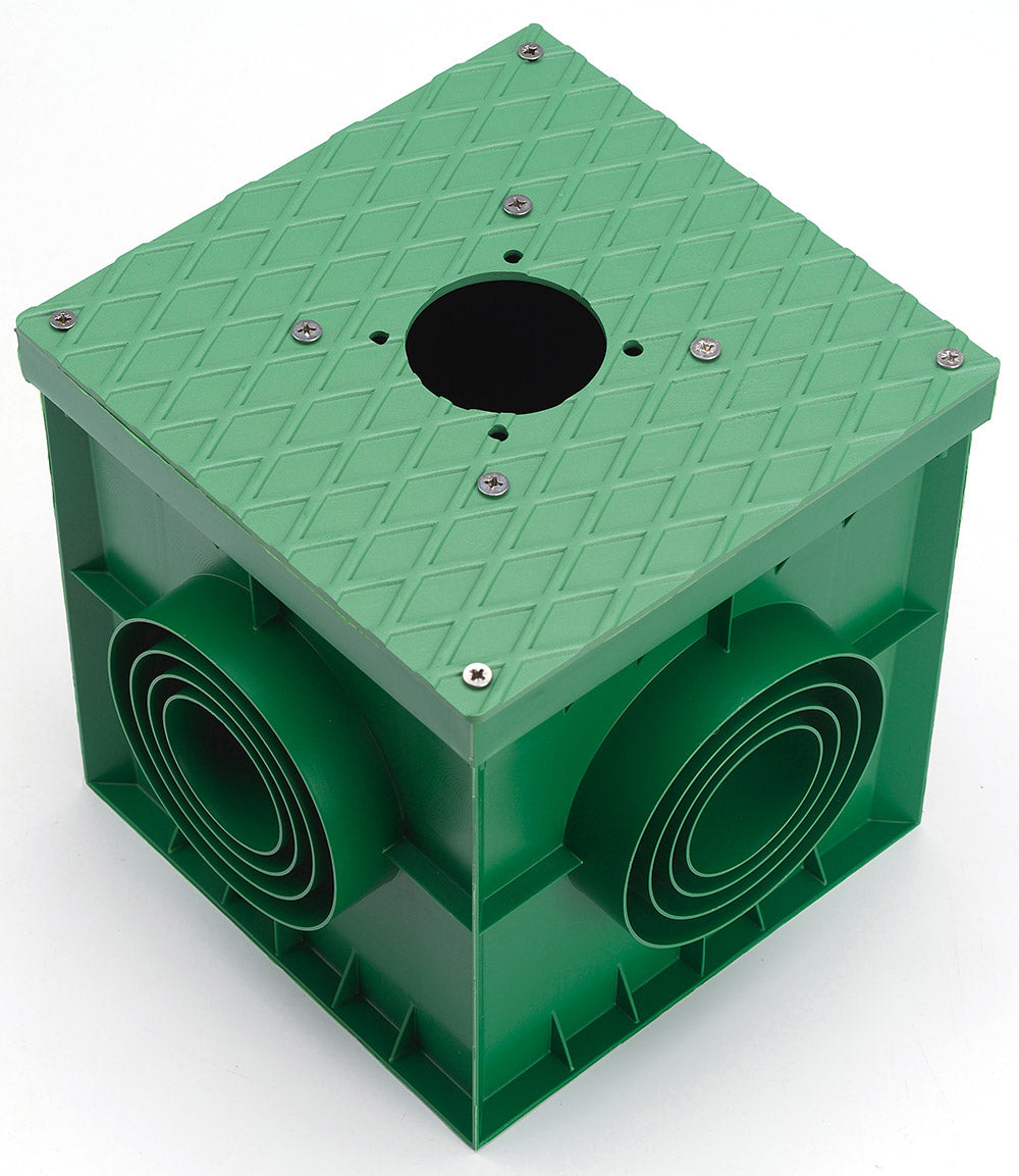Pozzetto per Fontana da Giardino 25x25x25 cm in PVC Belfer 42/POZ Verde Erba...
