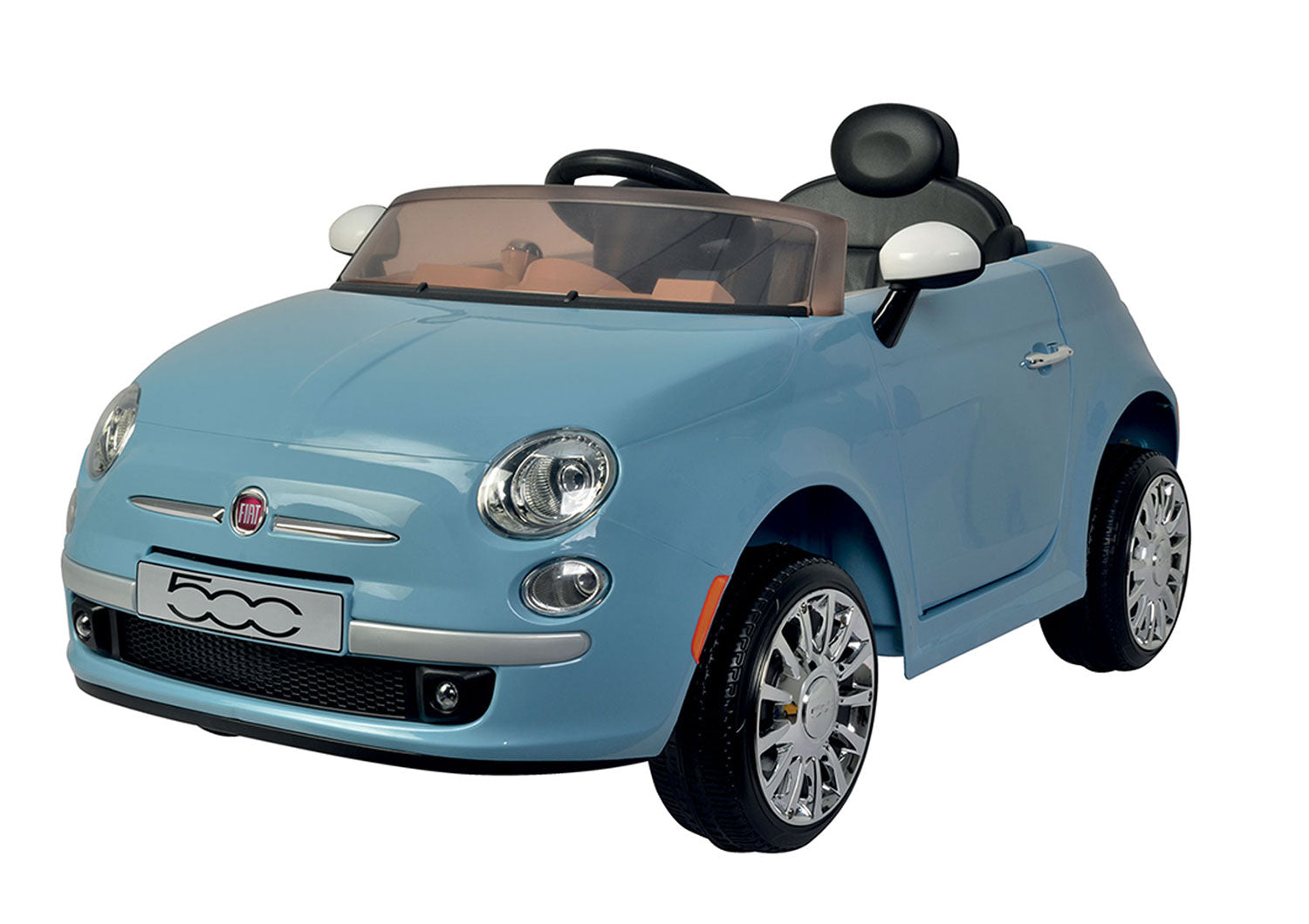 Macchina Elettrica per Bambini 12V con Licenza Fiat 500 Azzurra...
