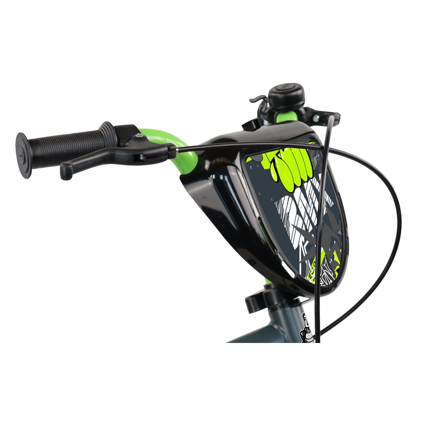 Bicicletta per Bambini 16" BMX Freni Caliper e Stabilizzatori in Acciaio Hi-Ten Verde...