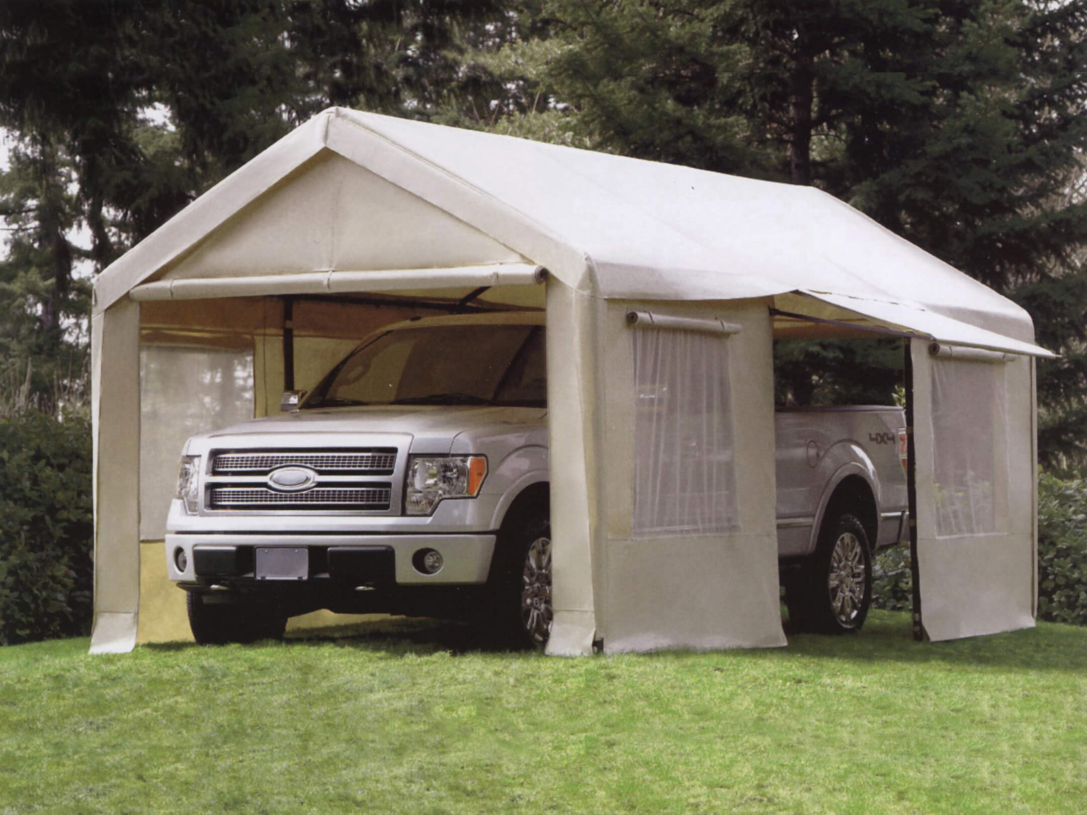 Tendostruttura 3x6 m in Ferro con Laterali Taddei Garage Bianco...