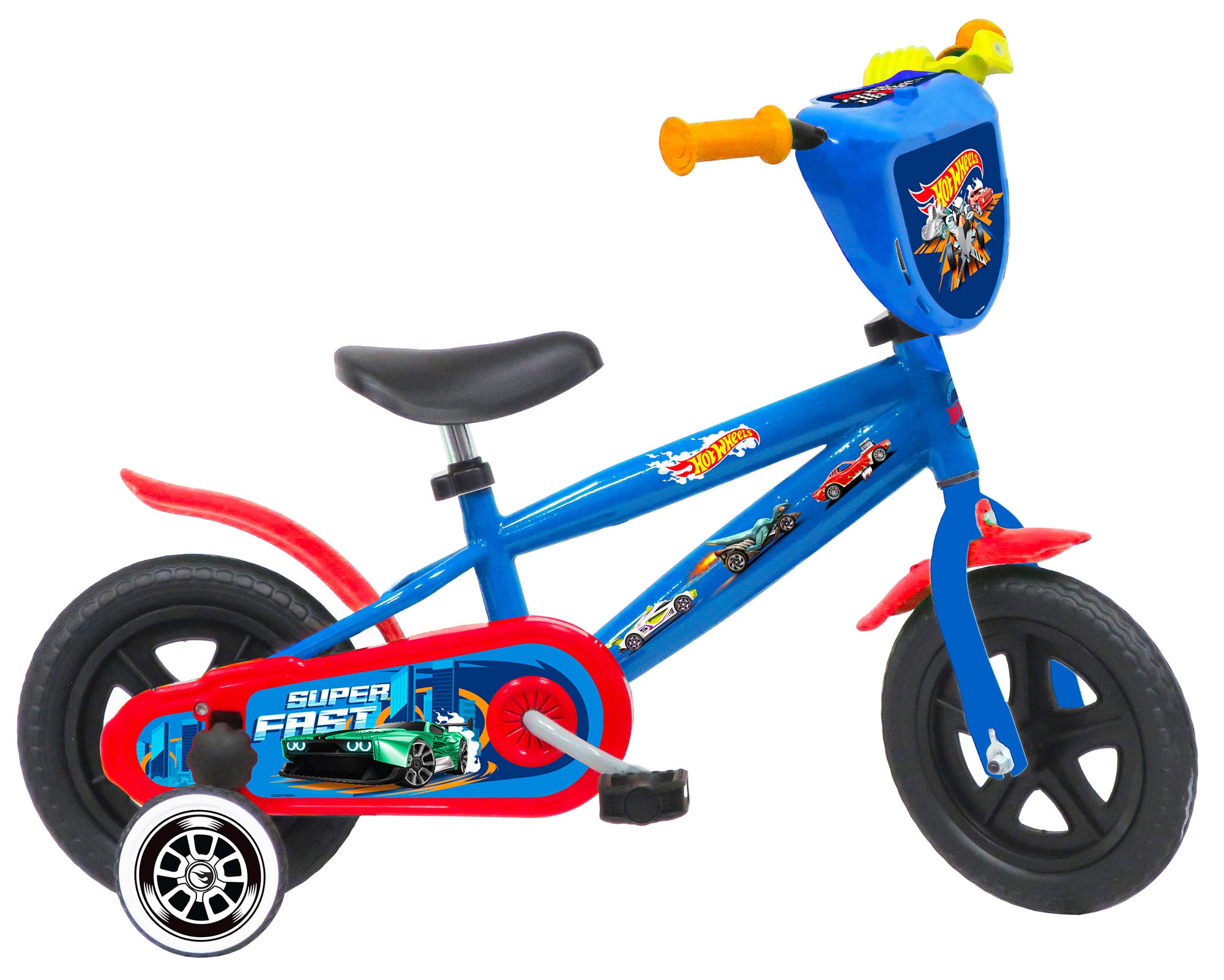 Image of Bicicletta per Bambino 10” Senza Freni Gomme in EVA Hot Wheels Blu