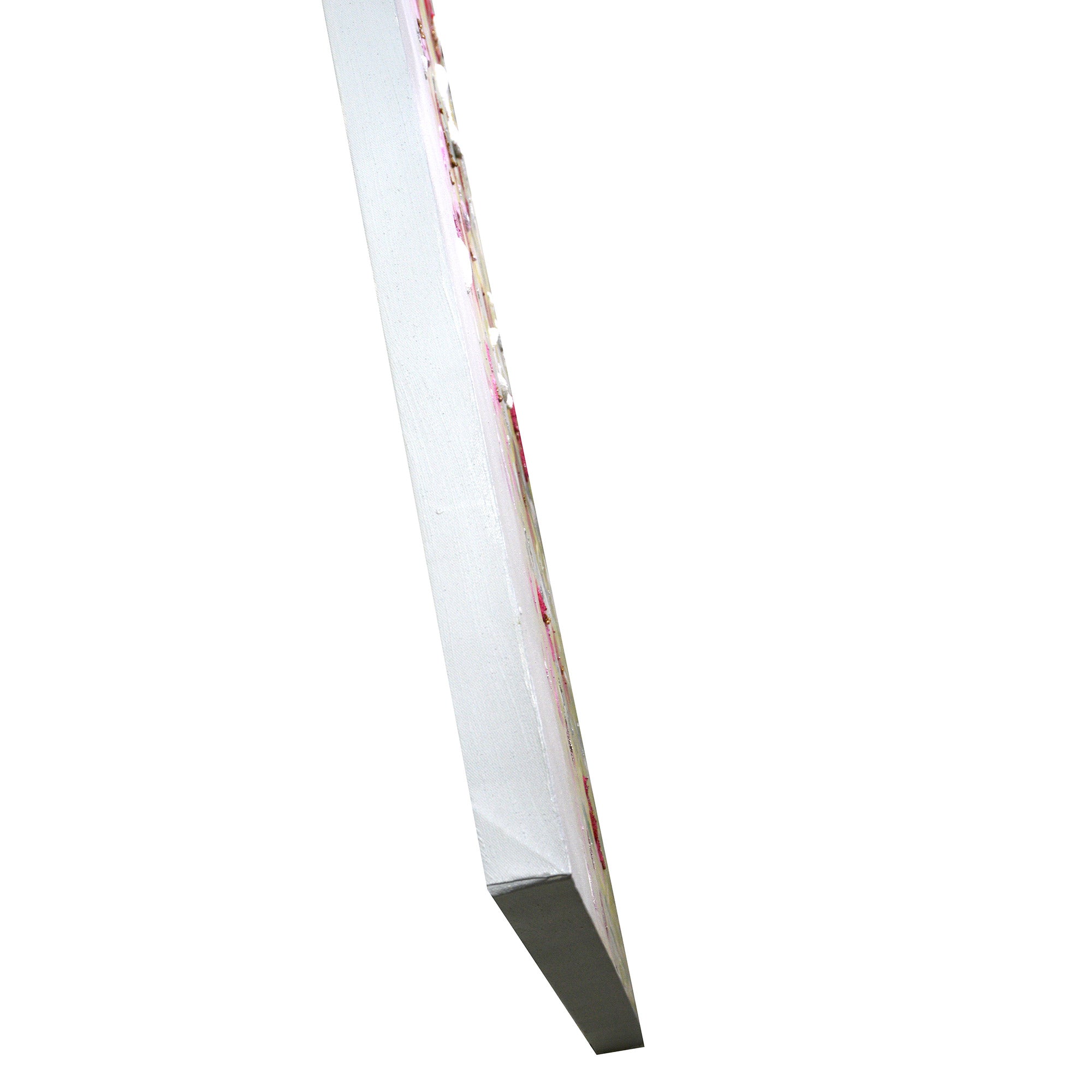Quadro dipinto fiori cm 50x150x4