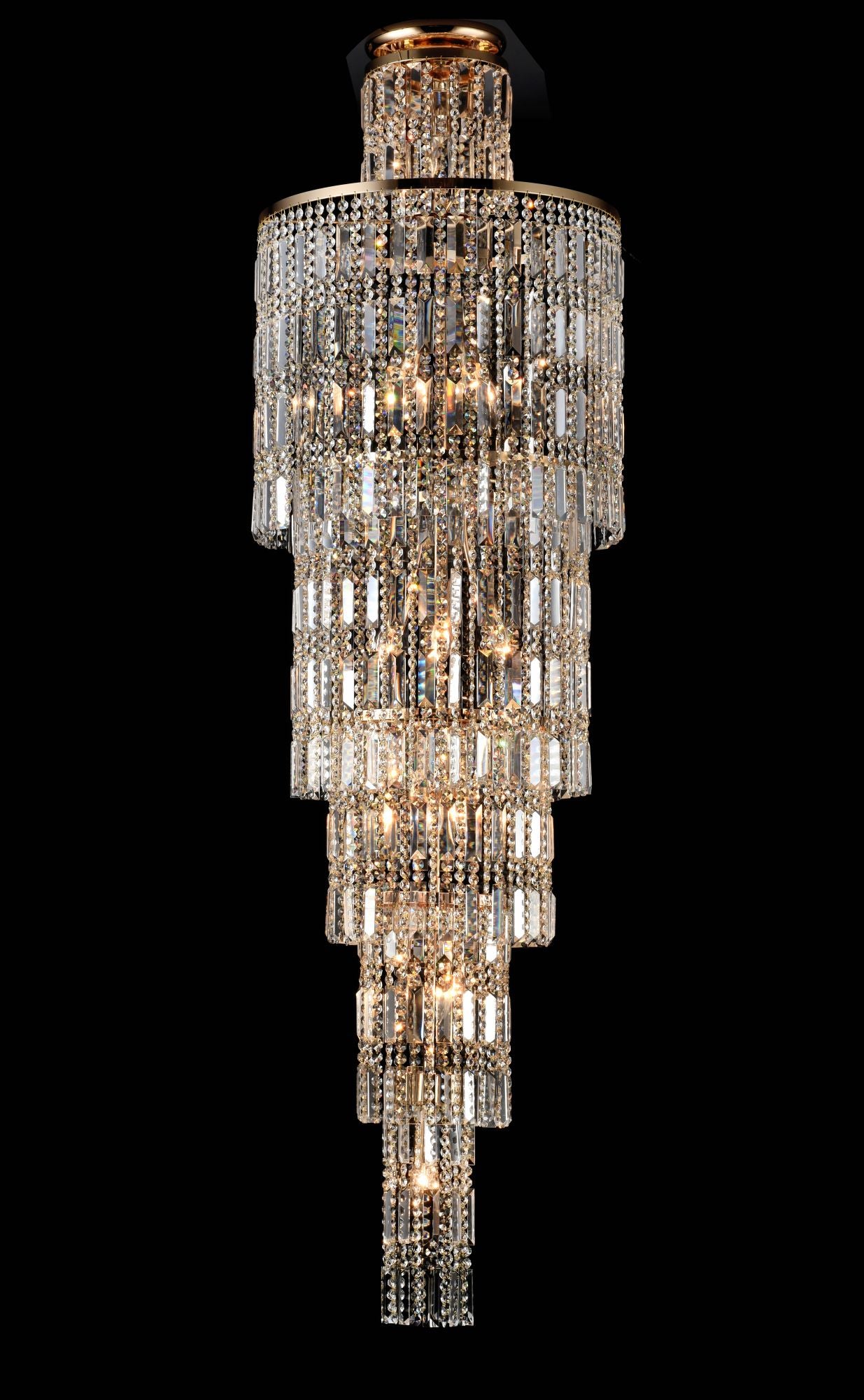 Lampadario Royal Classic in Metallo Niagara Oro...