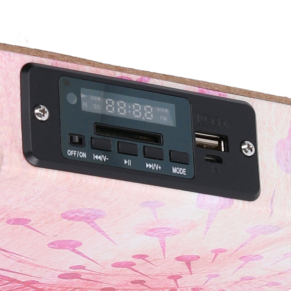 Quadro stampa bluetooth marrone cm 150x50x4