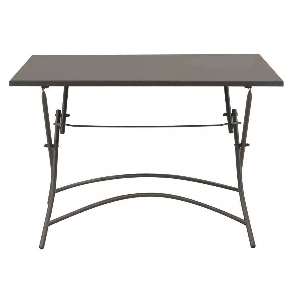 Tavolo Bristol 110x70x72 h cm in Acciaio Taupe...