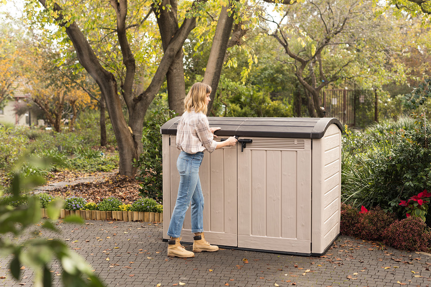 Baule da Esterno Keter Store-it-Out Ultra 177x113x134 cm in Resina Beige...