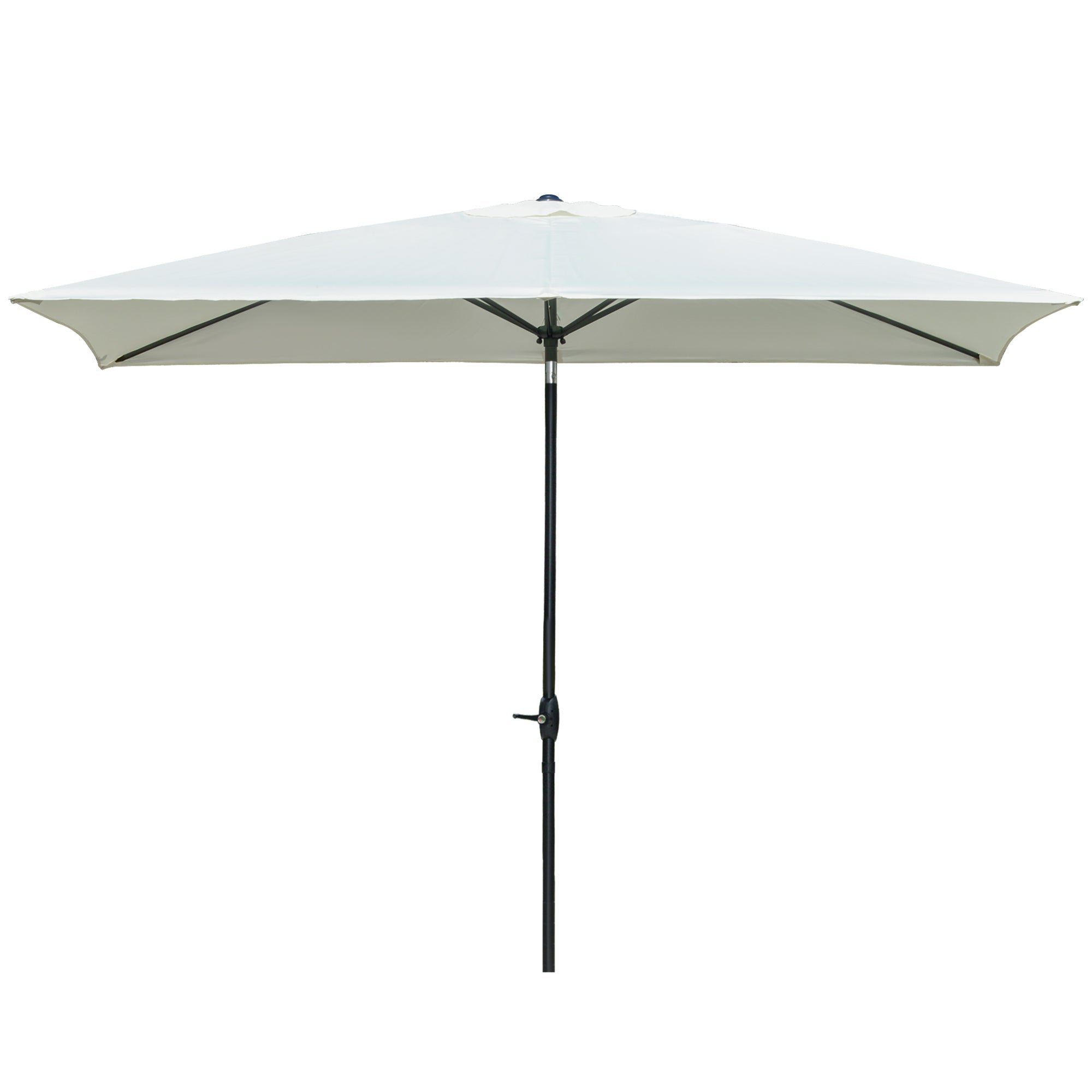Ombrellone da Giardino 2x3 m Palo Ø38 mm in Alluminio e Poliestere Beige