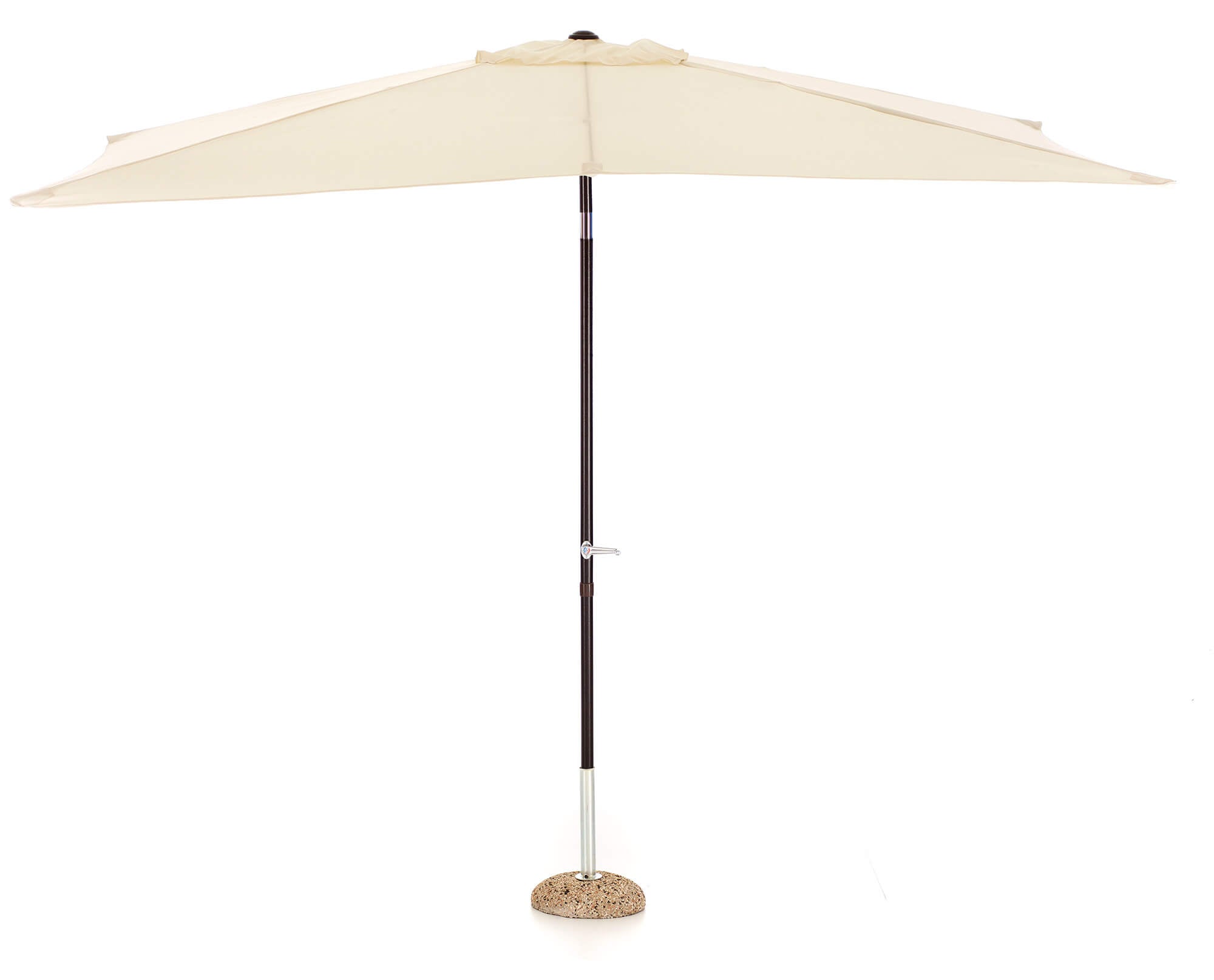 Ombrellone da Giardino 3x3 m Palo Ø48 mm in Alluminio e Poliestere Garden Ecrù