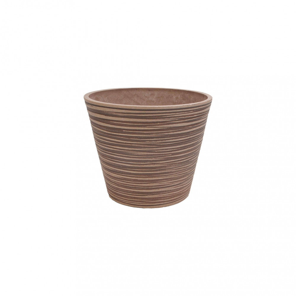 Image of Vaso Piccolo Camelia Ø31x25,4 cm in Fibra sintetica Taupe