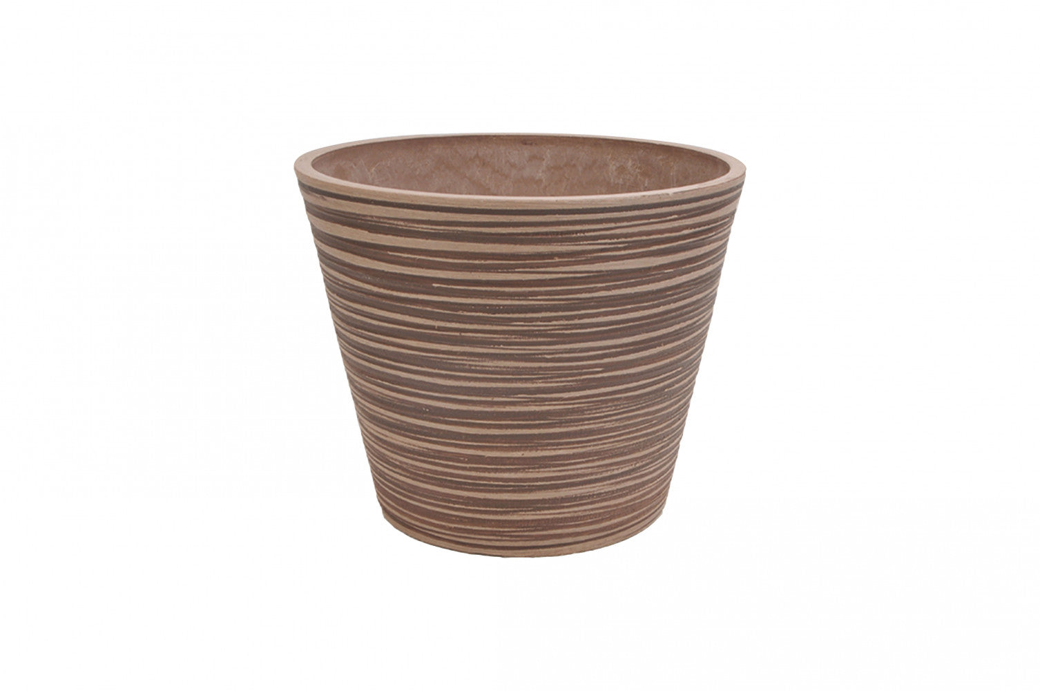 Vaso Piccolo Camelia Ø31x25,4 cm in Fibra sintetica Taupe...