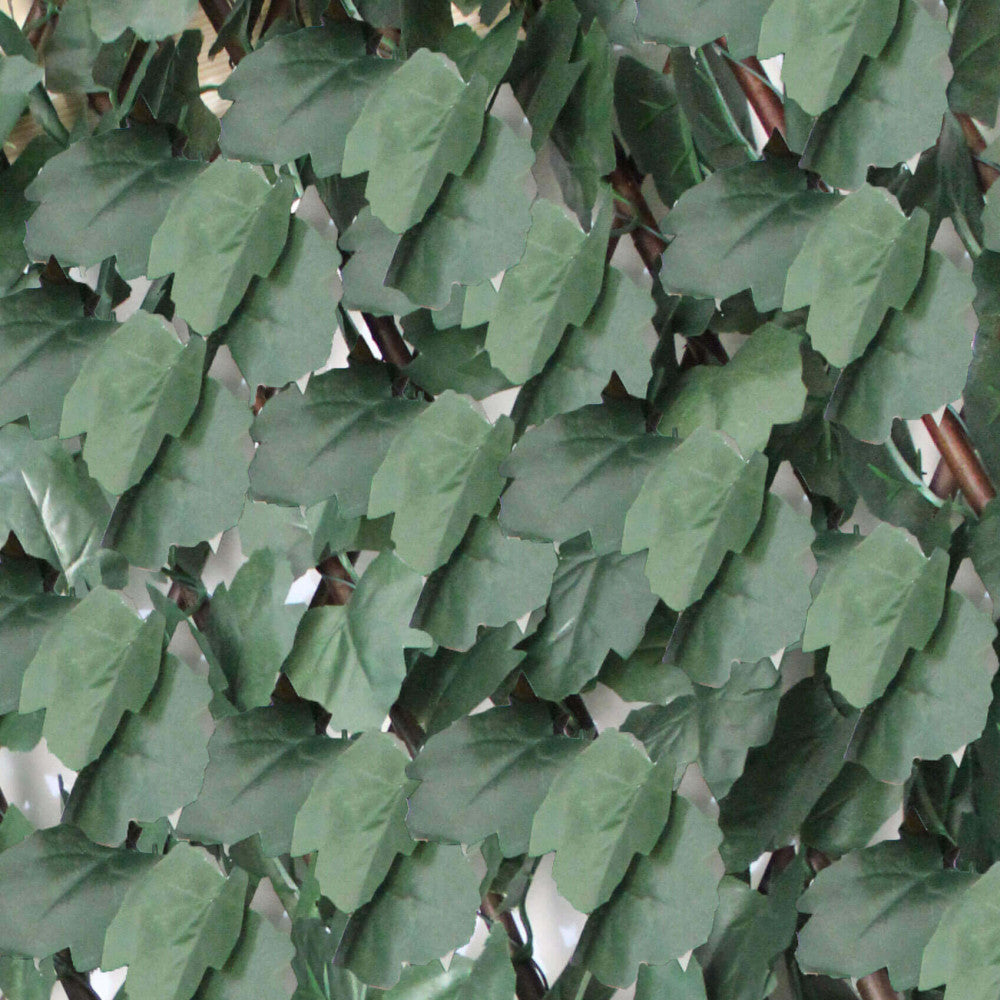 Siepe Sintetica Acero Estensibile 100x200 h cm in Polietilene Verde...