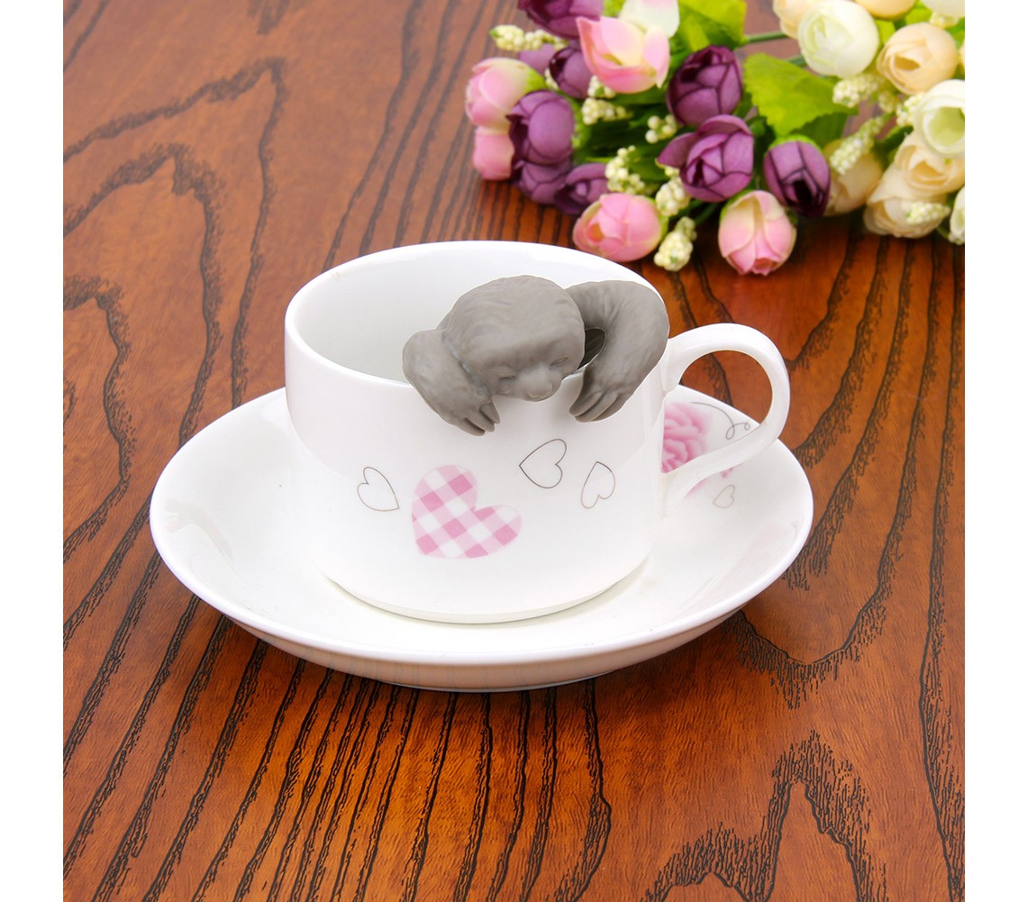 Infusore a forma di Bradipo in plastica siliconata per tisane camomilla...