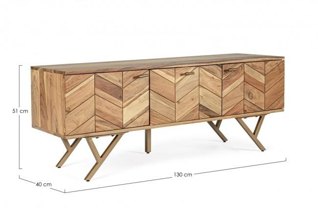 Mobile TV 3 Ante 130x40x51 cm in Legno