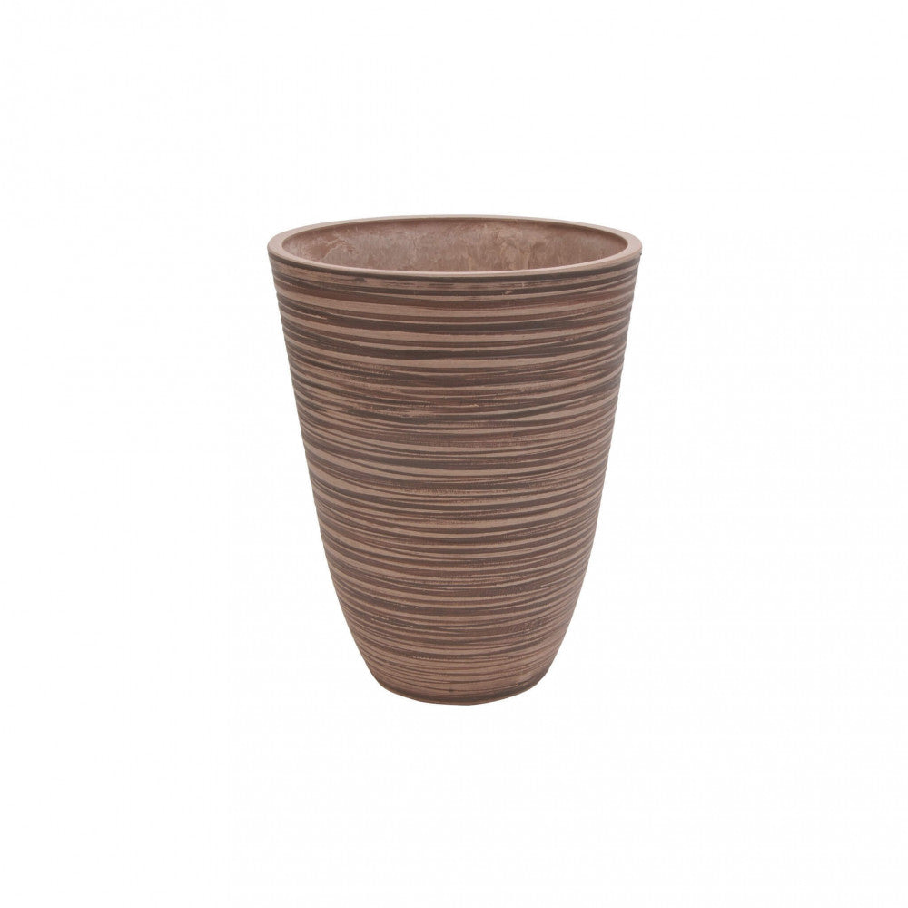 Vaso Grande Anemone Ø39x46 cm in Fibra sintetica Taupe...