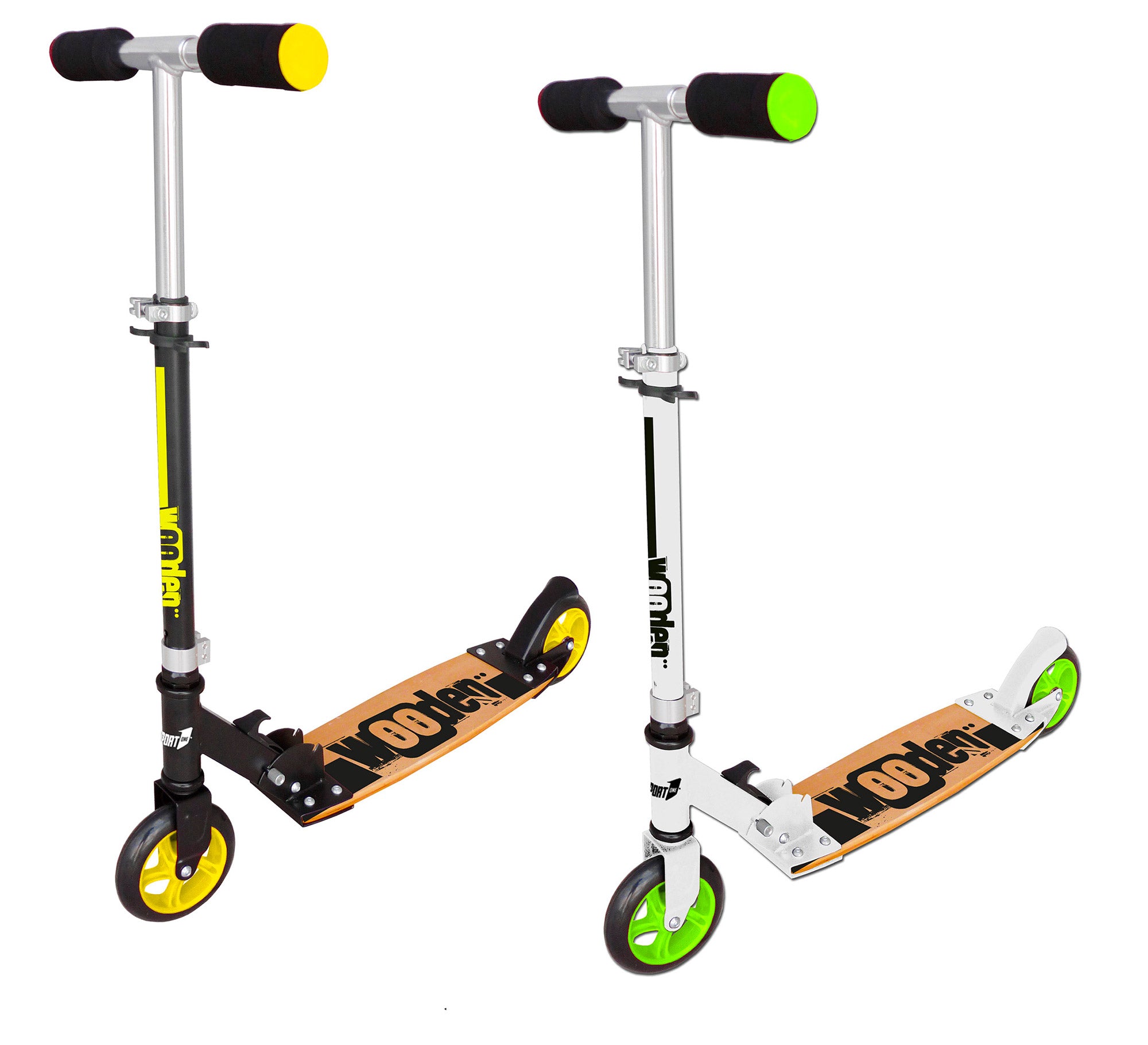 Monopattino 2 Ruote Pieghevole per Bambini Ruote 145 mm Nero o Bianco...