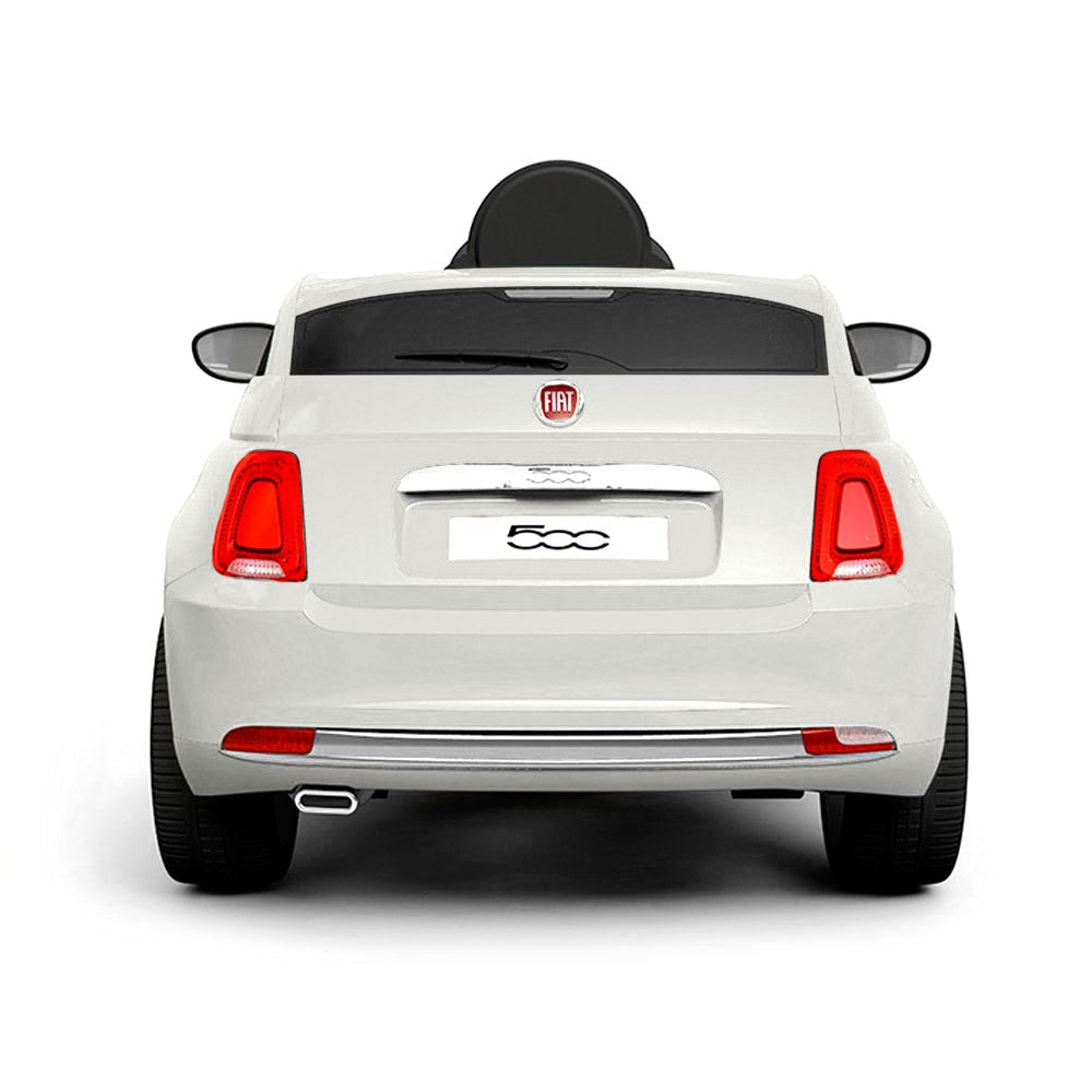 Macchina Elettrica per Bambini 12V con Licenza Fiat 500 Bianca...