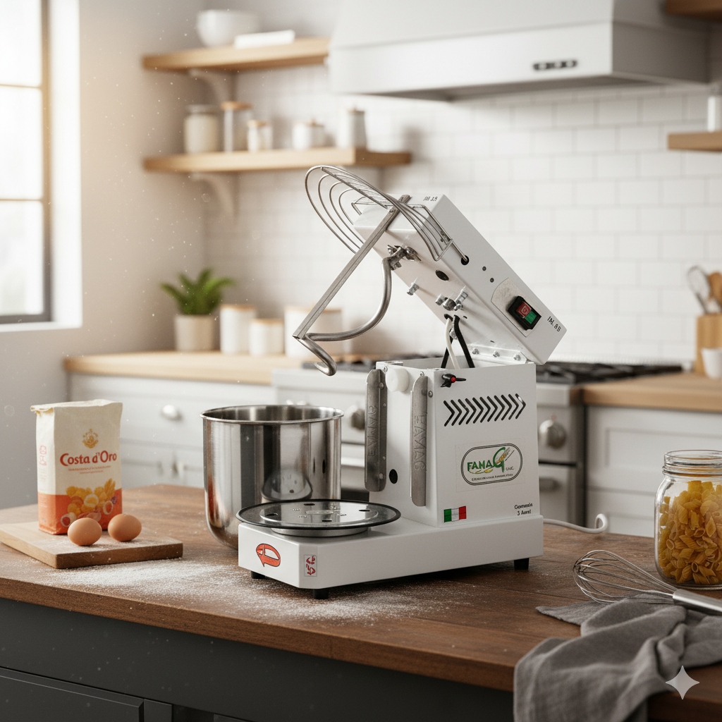 Impastatrice a Spirale Ribaltabile Vasca Estraibile 8Kg 350W Famag IM 8S...