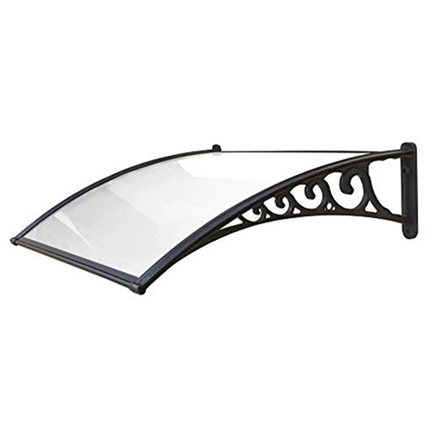 Pensilina Maya in Policarbonato Compatto Satinato 120x80 cm Nero...
