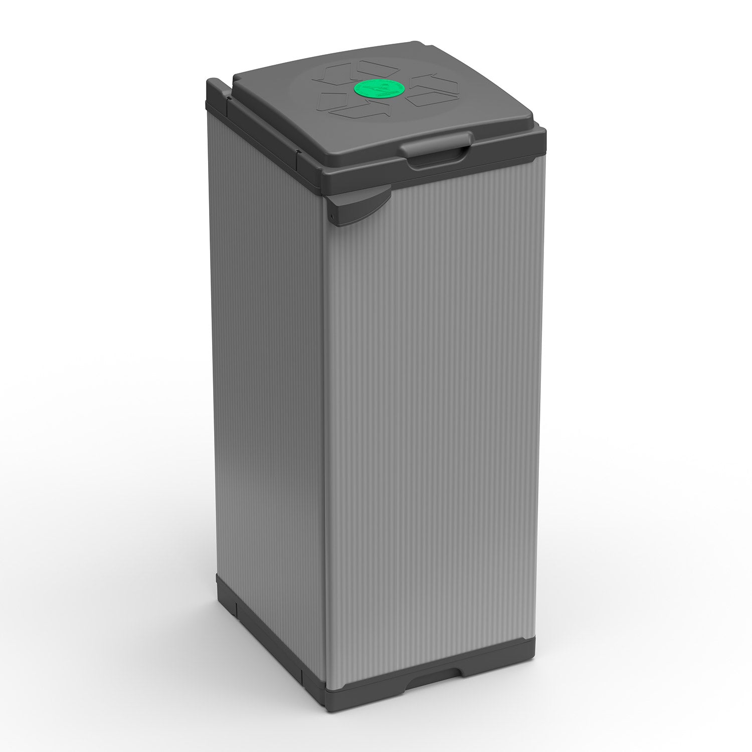 Set Di 3 Pattumiere Per Raccolta Differenziata Da 40 Litri Con Ruote, Ideali Per Casa E Ufficio - Foto 2