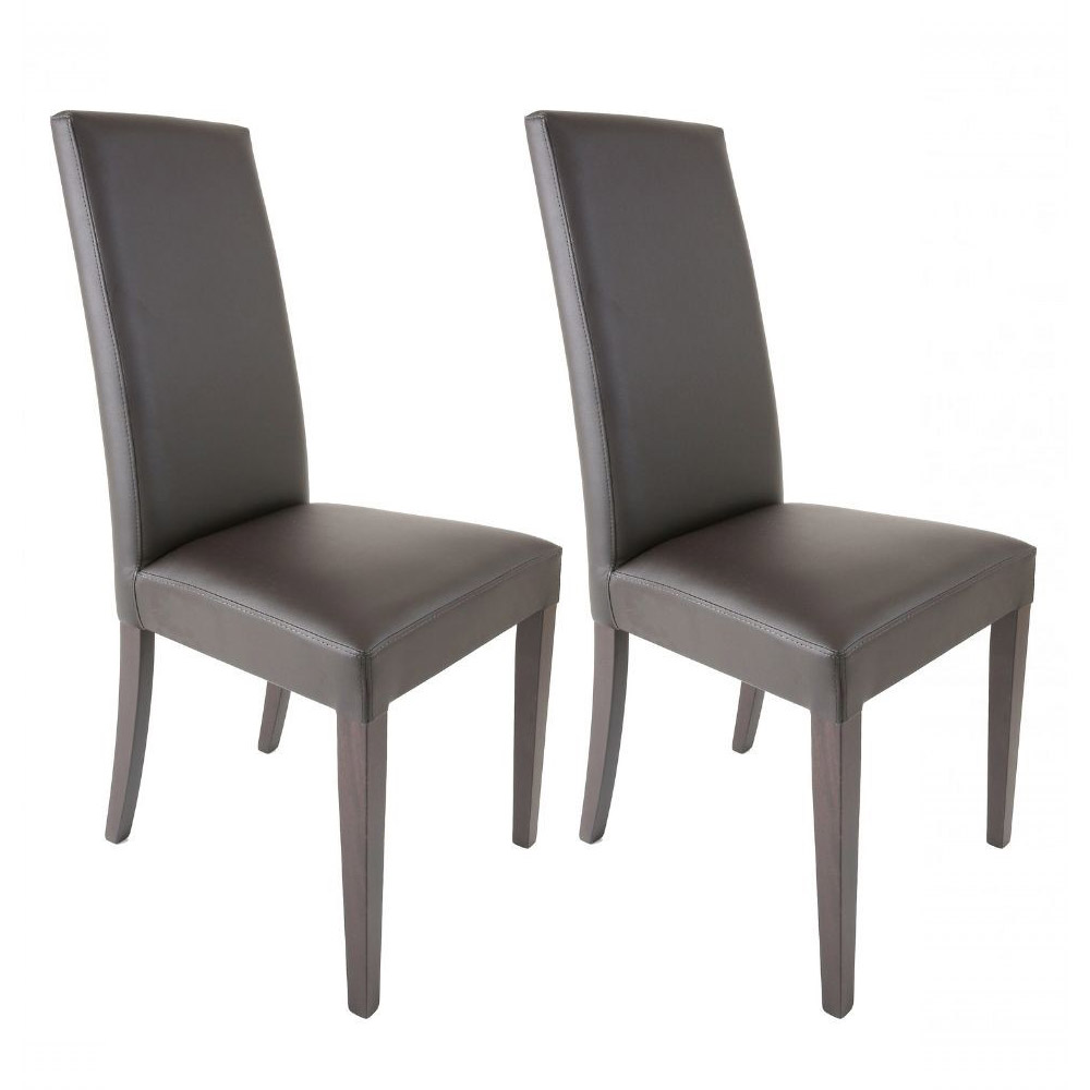 Image of Set 2 Sedie 47x47x101 cm Nancy tortora standard