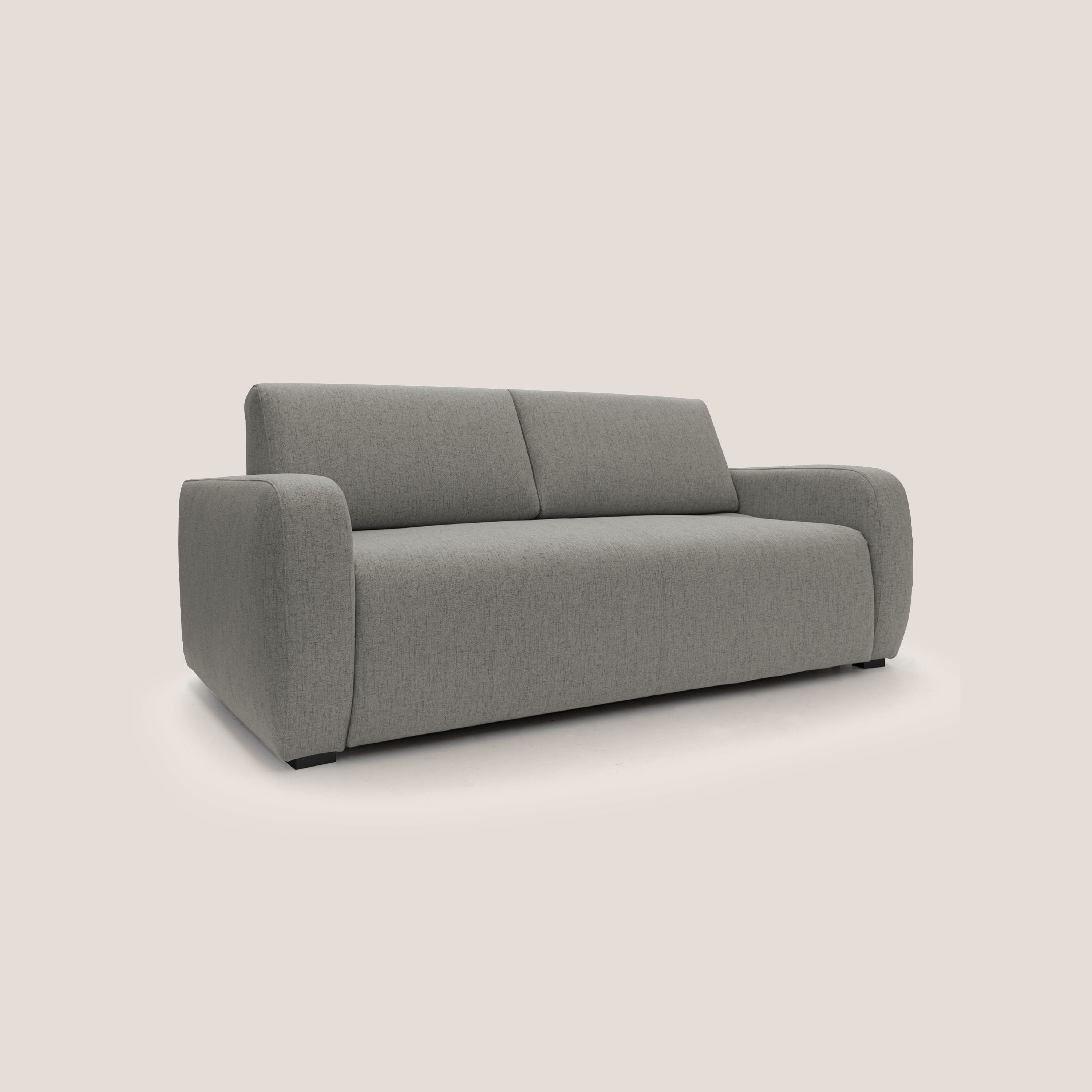 Divano Letto 3 Posti 215x93x100 cm in Tessuto Talpa