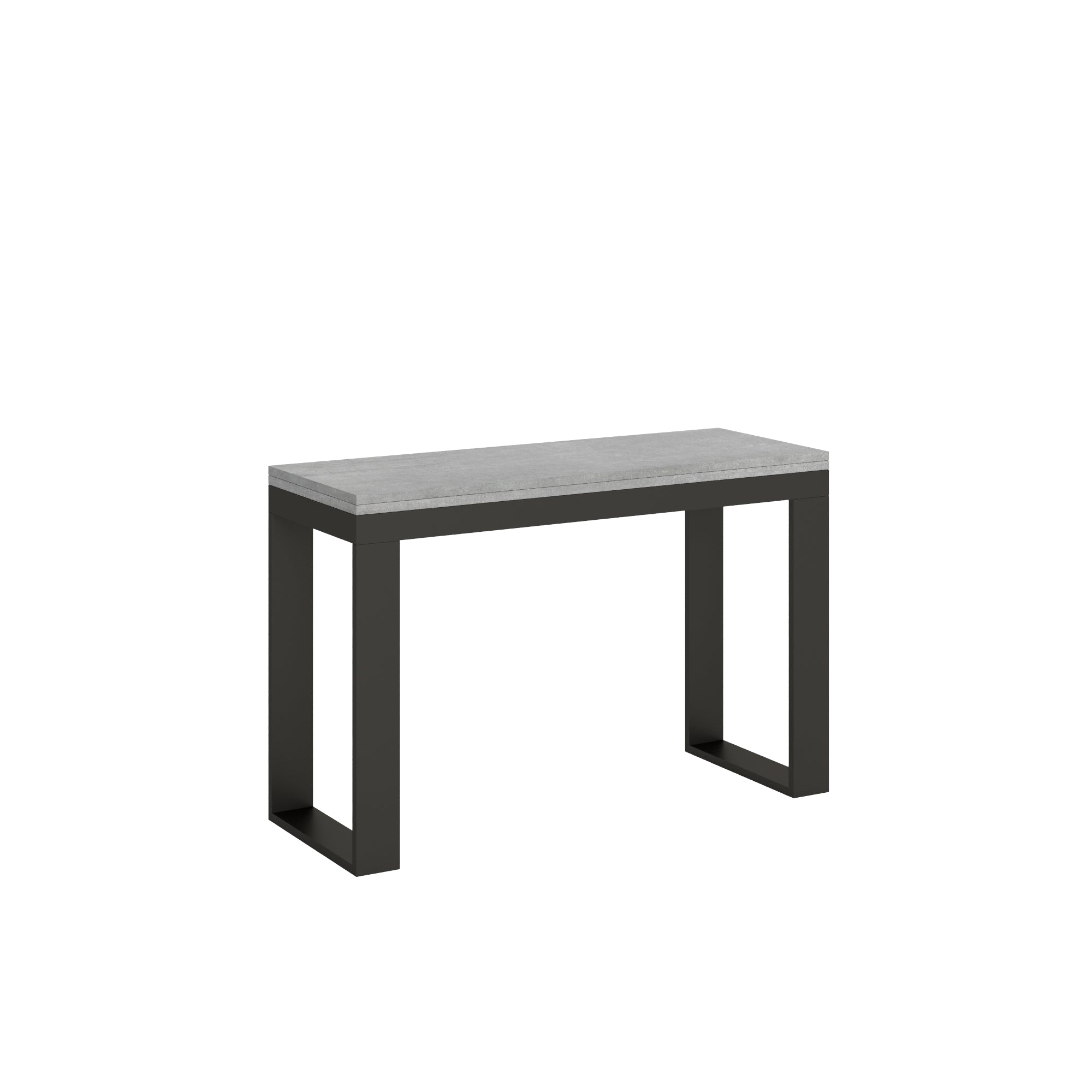 Image of Tavolo Salvaspazio Allungabile 120x45/90x80/78 cm Tecno Double Cemento