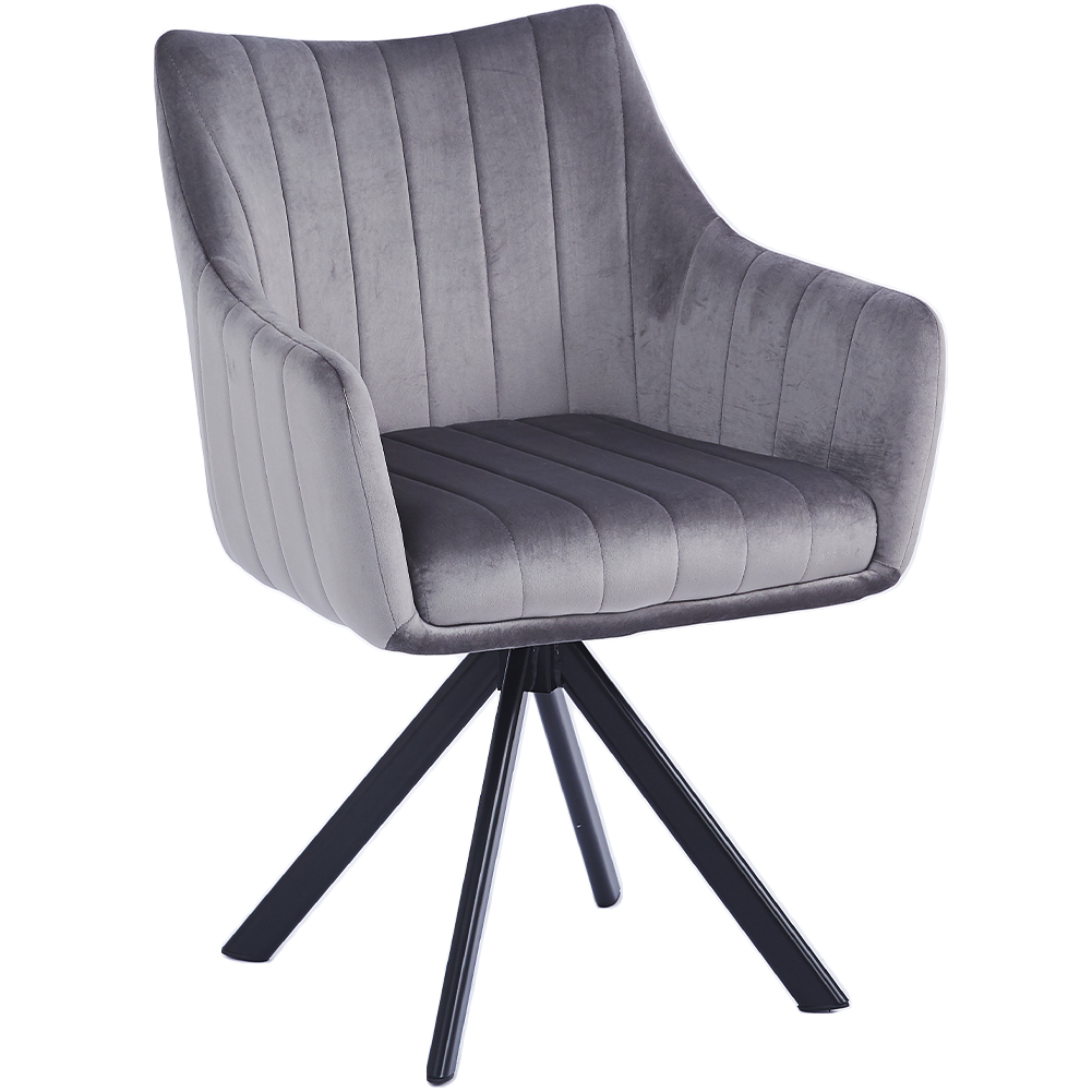 Image of Poltrona Girevole Casa Ufficio Ergonomica Poltrona con Rivestimento Velluto Marrone