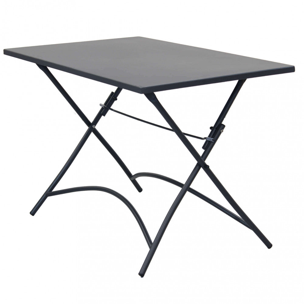 Tavolo Bristol 110x70x72 h cm in Acciaio Antracite