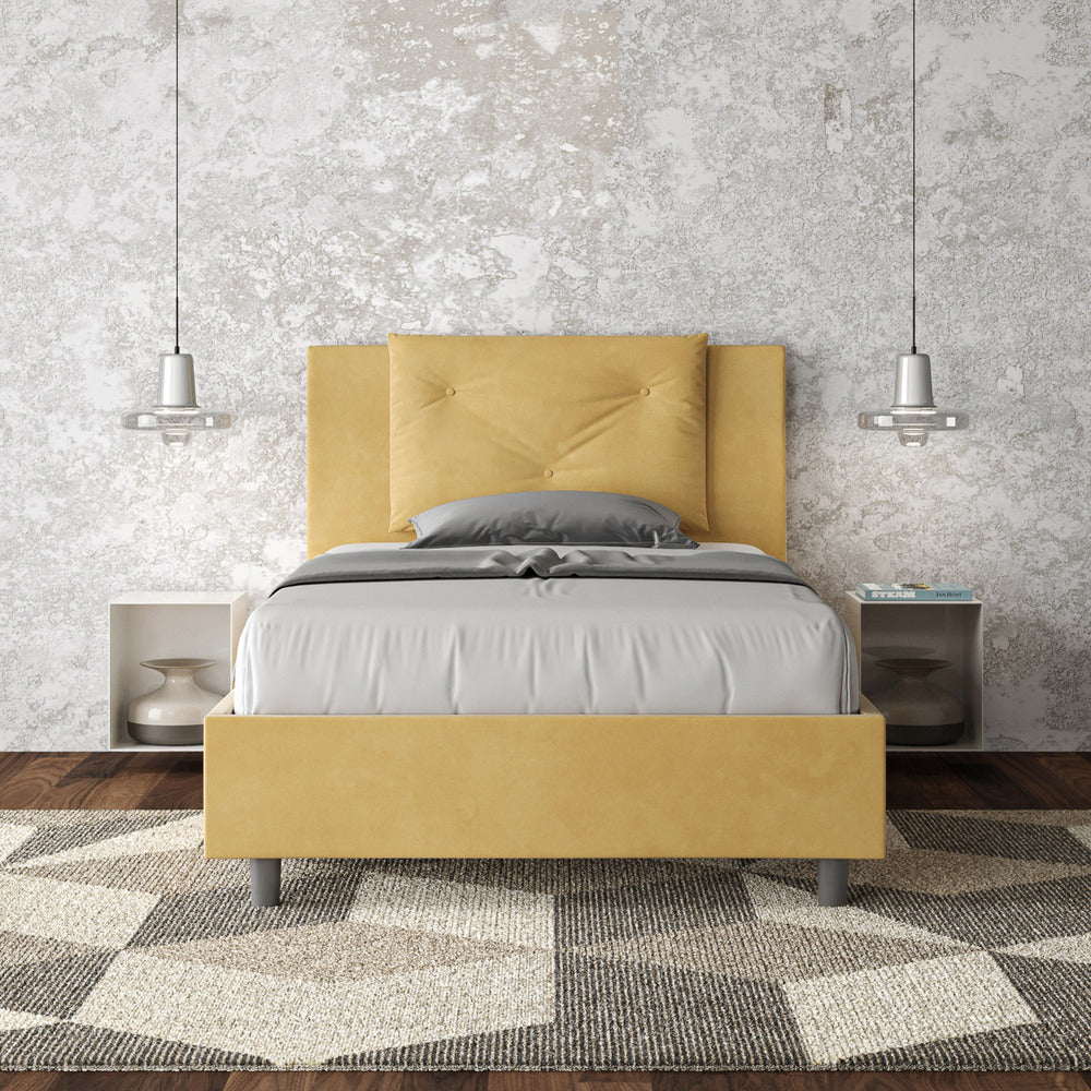 Letto Singolo 80x190 cm con Rete Appia Ocra...