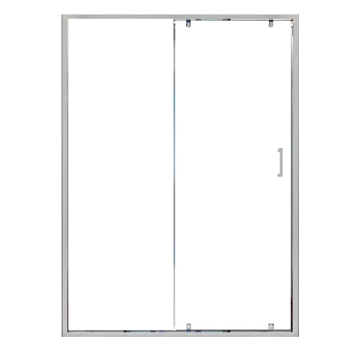 Porta Parete Doccia 130 cm 1 Anta Scorrevole in Cristallo Trasparente 6mm H195 Bonussi Giuly...