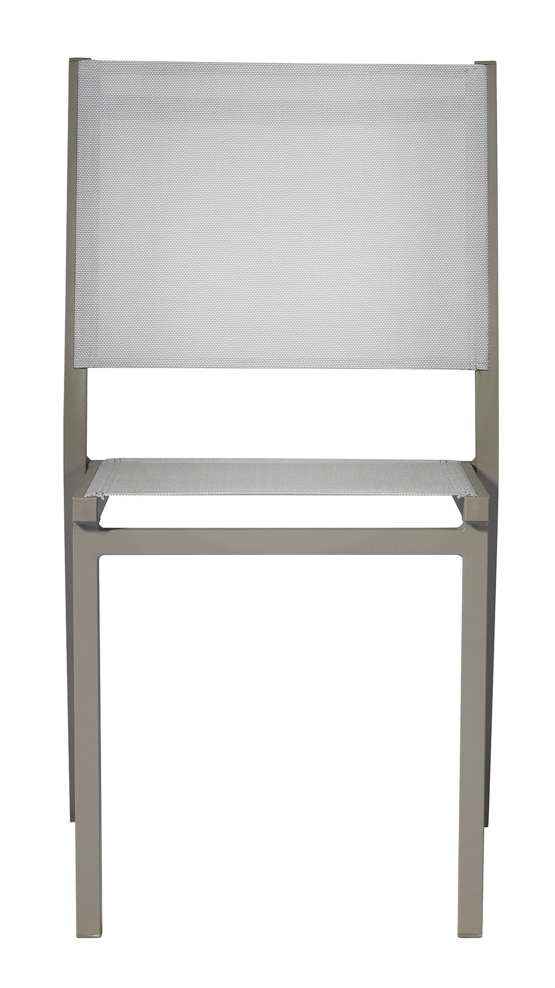 Sedia Impilabile da Giardino 48x57x87 cm in Alluminio Tortora e Textilene Elba Grigio Chiaro...