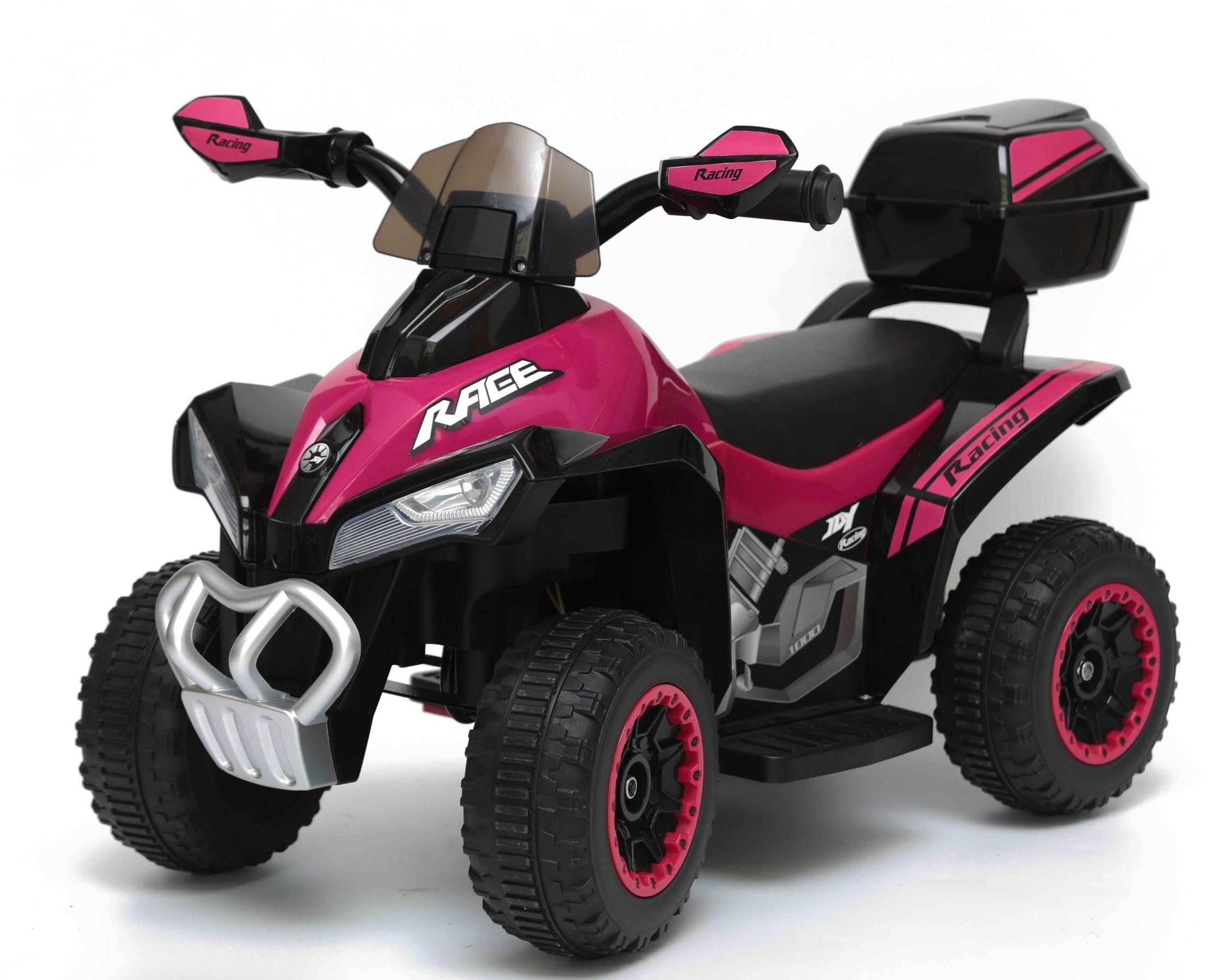 Mini Quad Elettrico per Bambini 6V Kid Go Deluxe Rosa