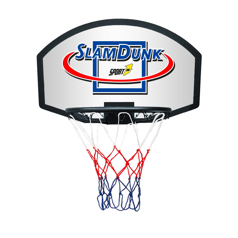 Canestro da Basket 71x45 cm Slam Dunk Bianco Nero...
