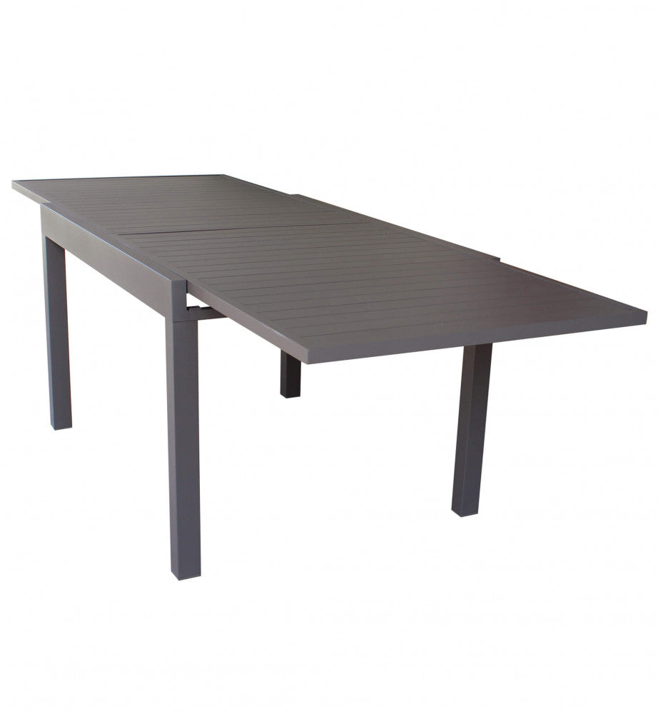 Tavolo Allungabile Hawaii 135/270x90x75 h cm in Alluminio Taupe...