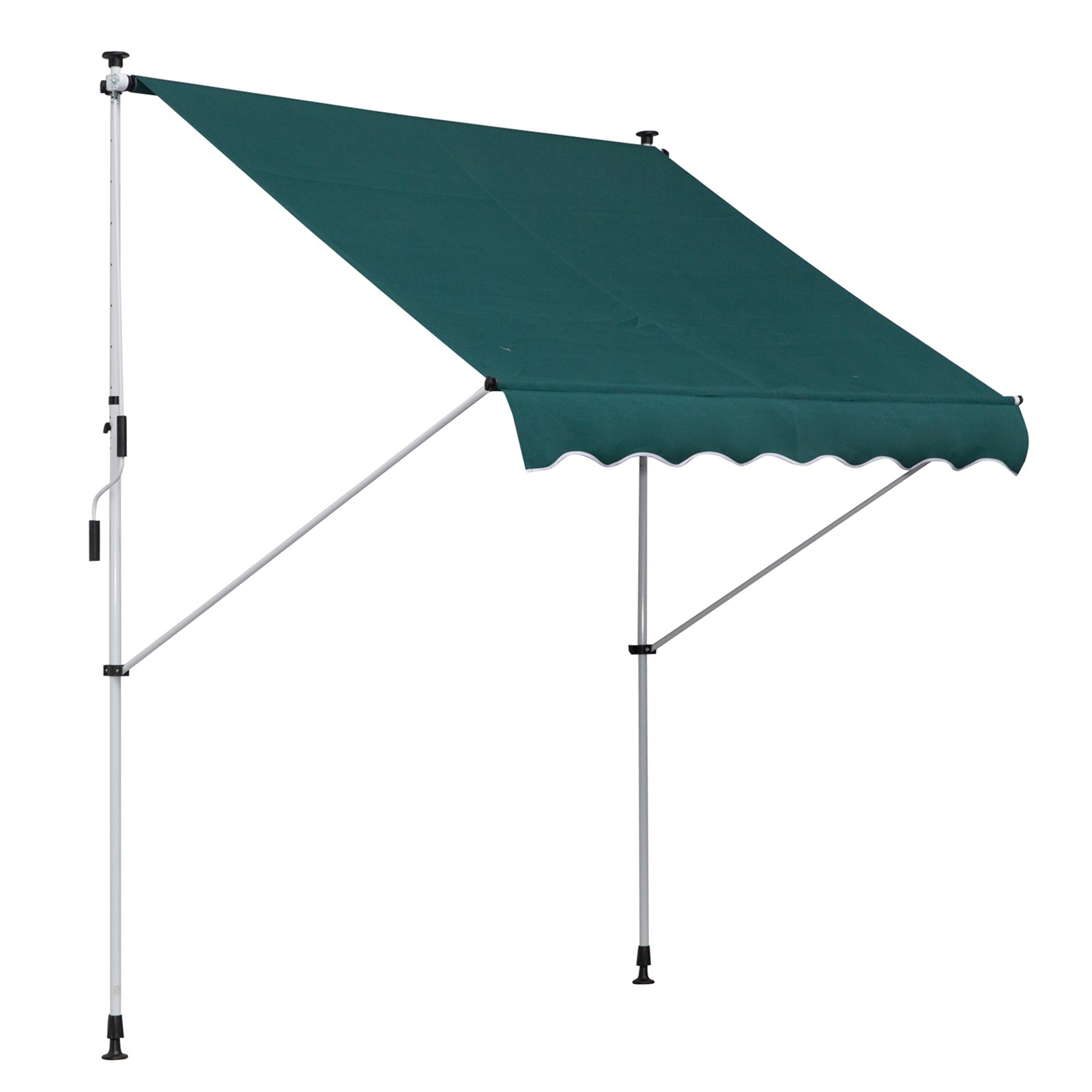 Tenda da Sole Avvolgibile 2x1,5m Verde