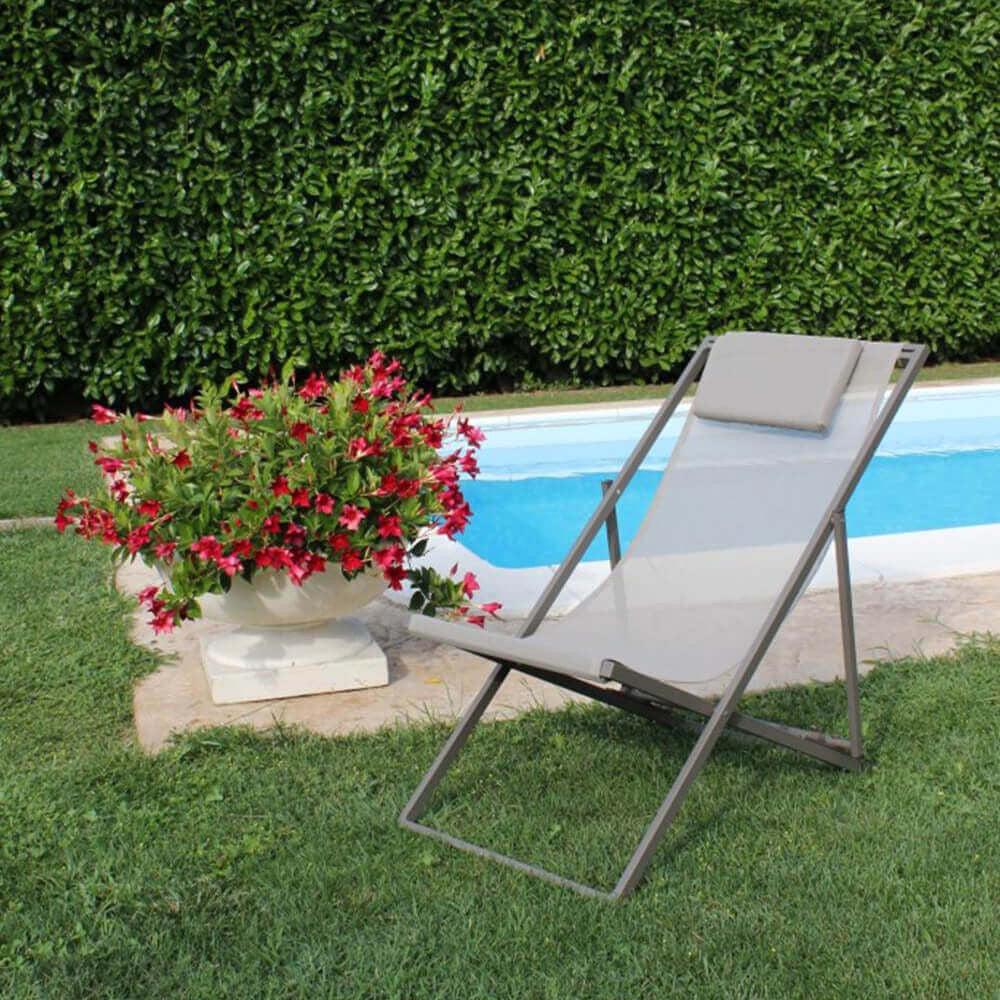 Sdraio Avana 97x52x76 h cm in Textilene Taupe...