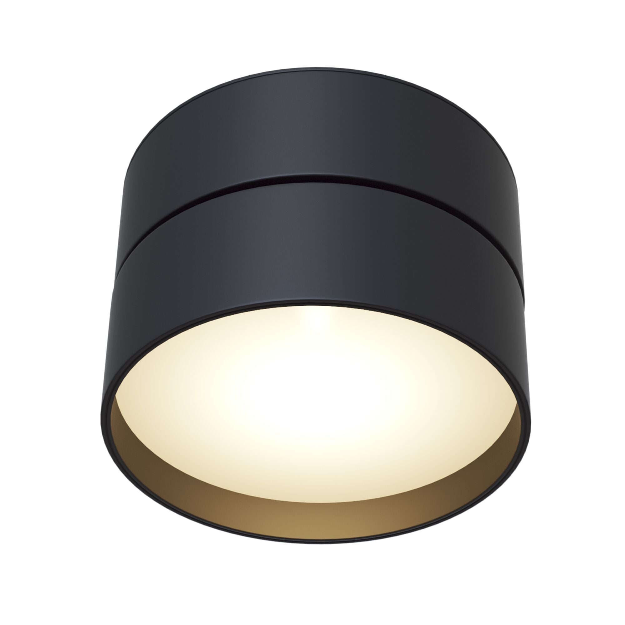 Plafoniera Ceiling & Wall in Alluminio Onda Nero