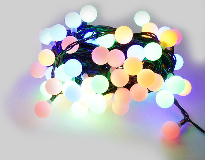Luci di Natale Filo 80 LED 3m Multicolor Cavo Verde...
