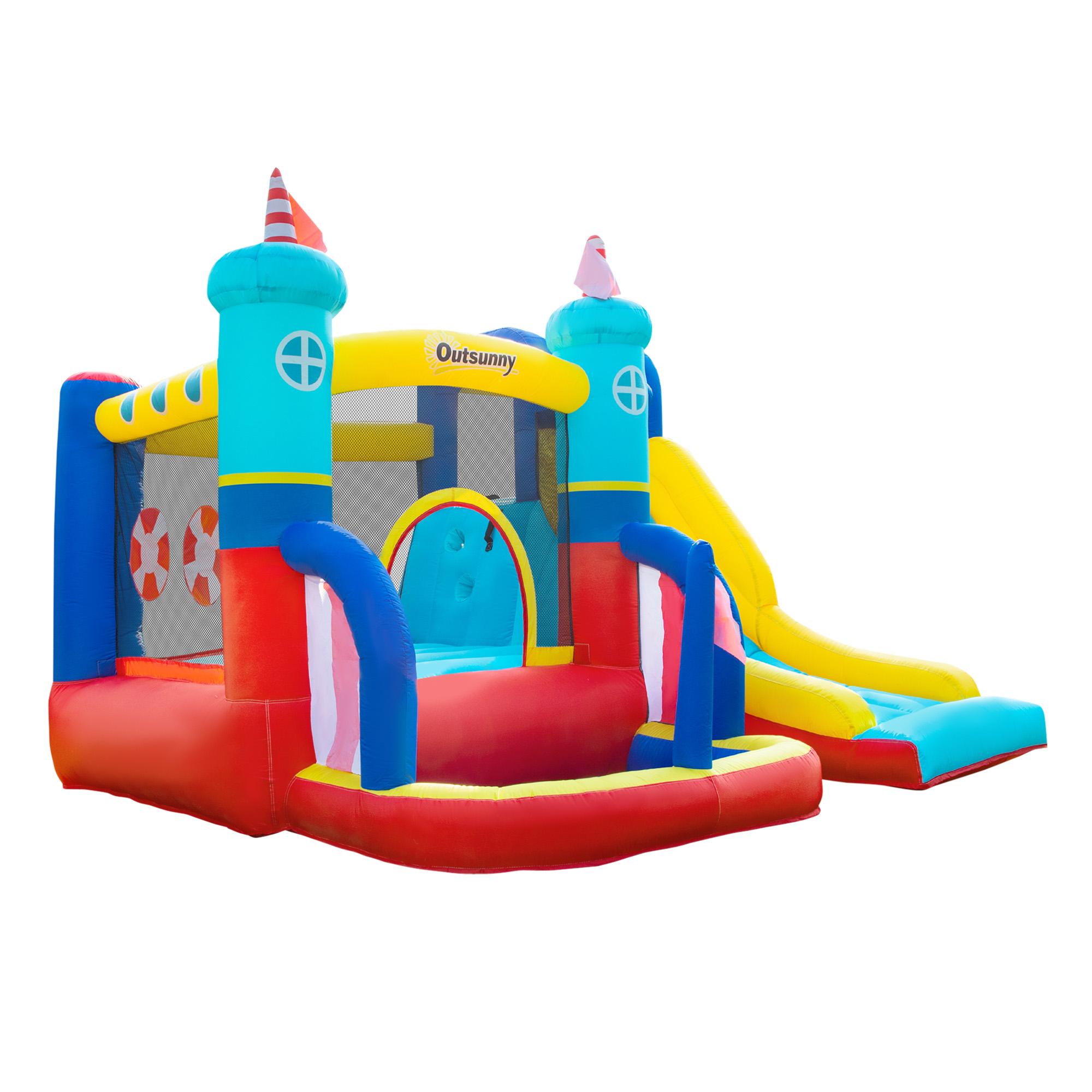 Castello Giostra Gonfiabile 265x260x200 cm in con Pompa Inclusa