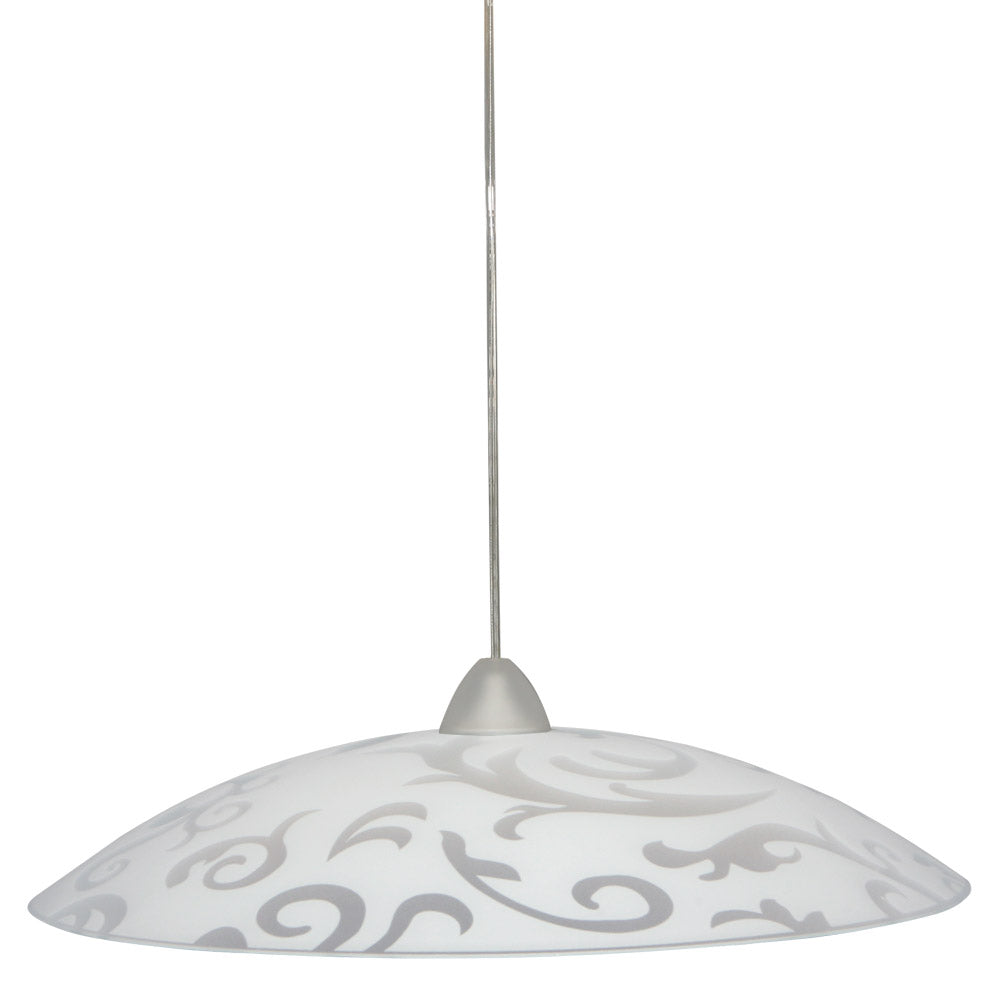 Image of Sospensione D50 1xE27 Montatura Trasparente Vetro Lastra Bianco E-Energy Melissa
