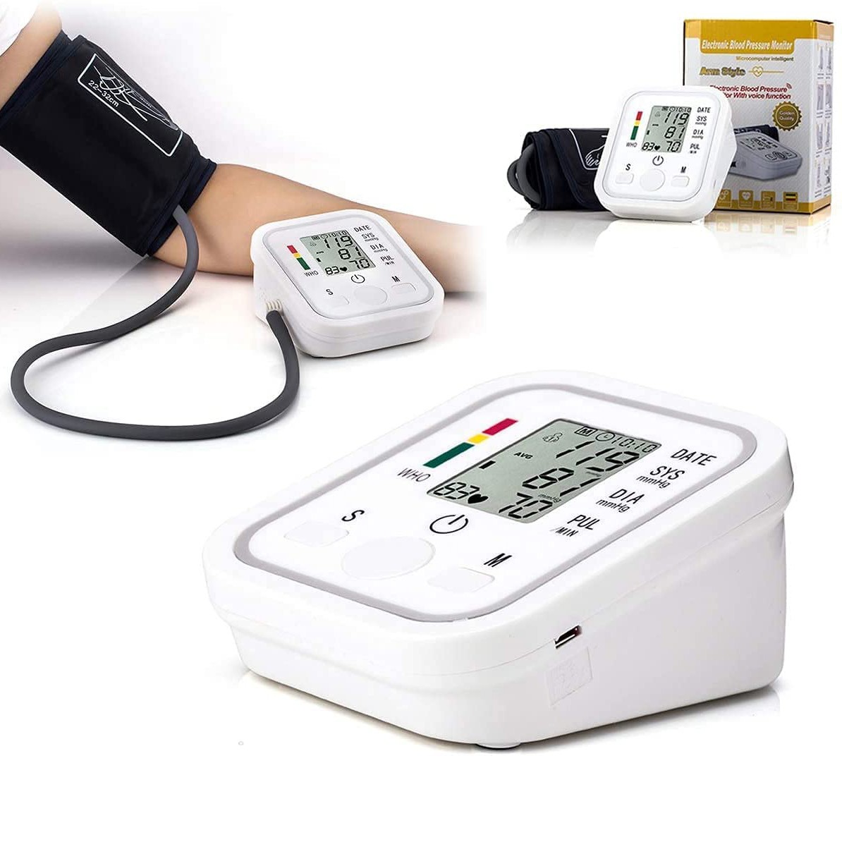 Misuratore Automatico di Pressione Arteriosa da Braccio con Monitor