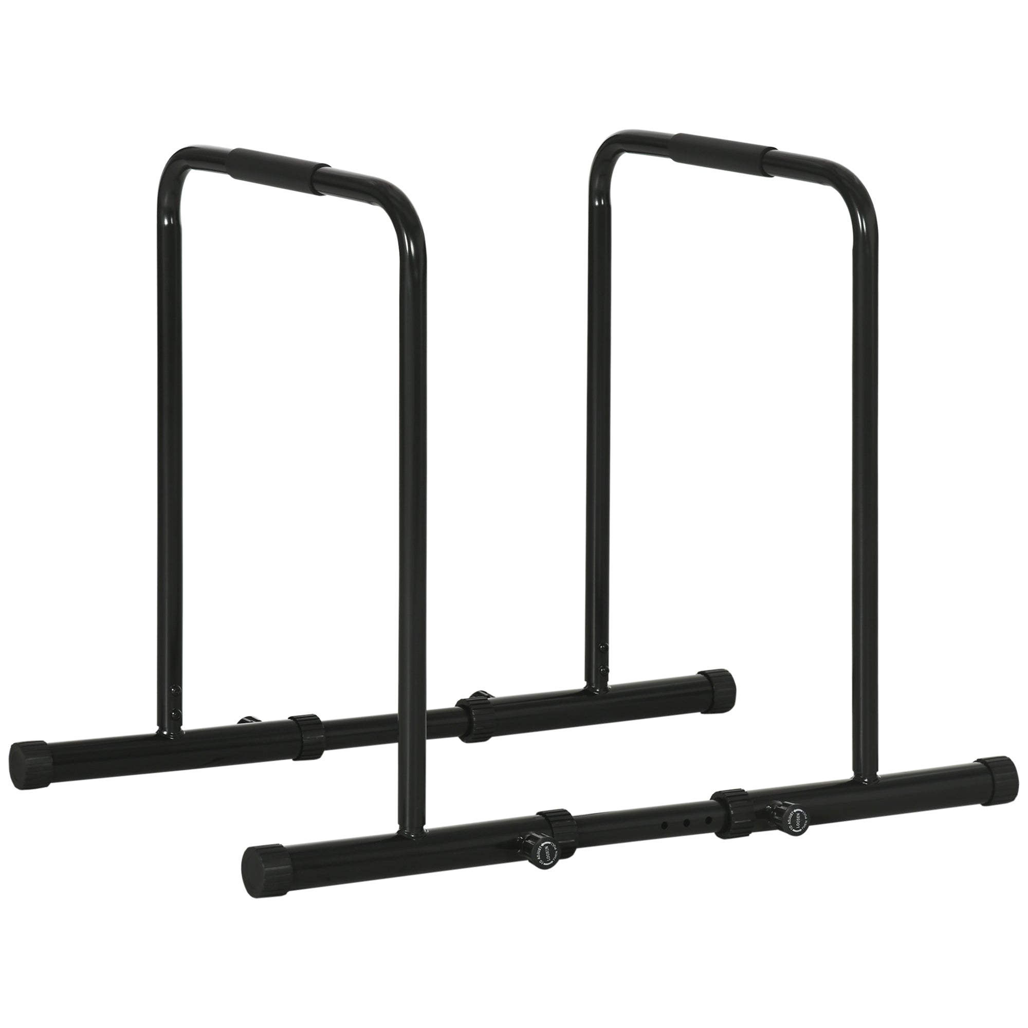 Image of Barra per Dip ad Altezza Regolabile 90-102x65x80-90 cm in Acciaio Nera