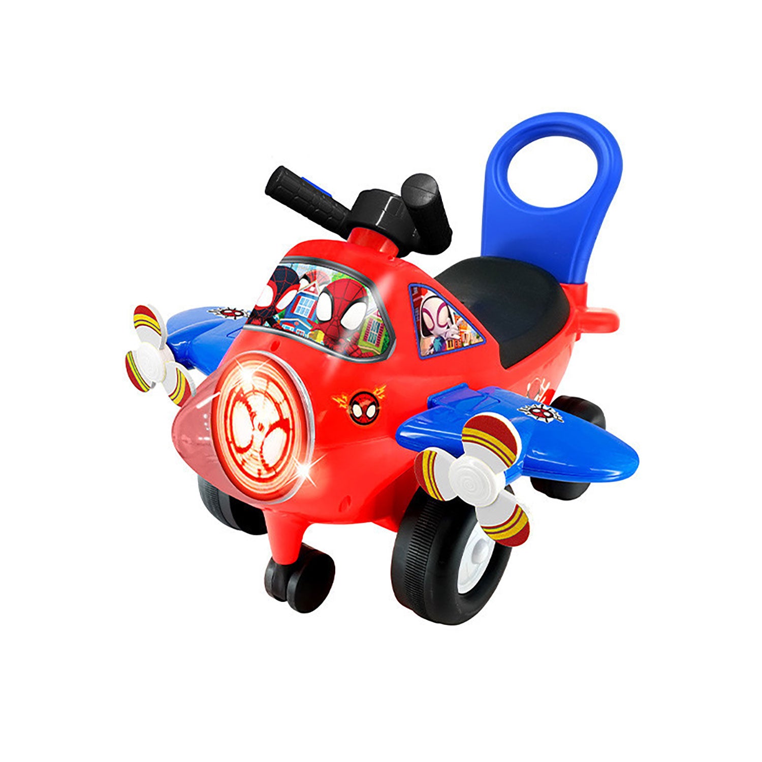 Aereo Cavalcabile 54x46x38 cm per Bambini Spidey Rosso...