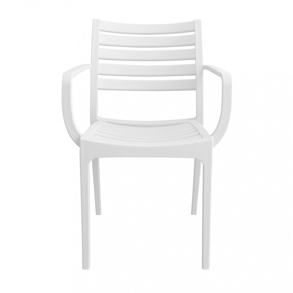 Poltrona Eveline 58,5x55,2x84 cm in Polipropilene Bianco...