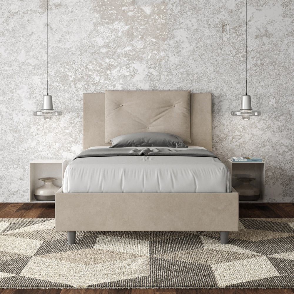 Letto Singolo 80x190 cm Senza Rete Appia Sabbia...