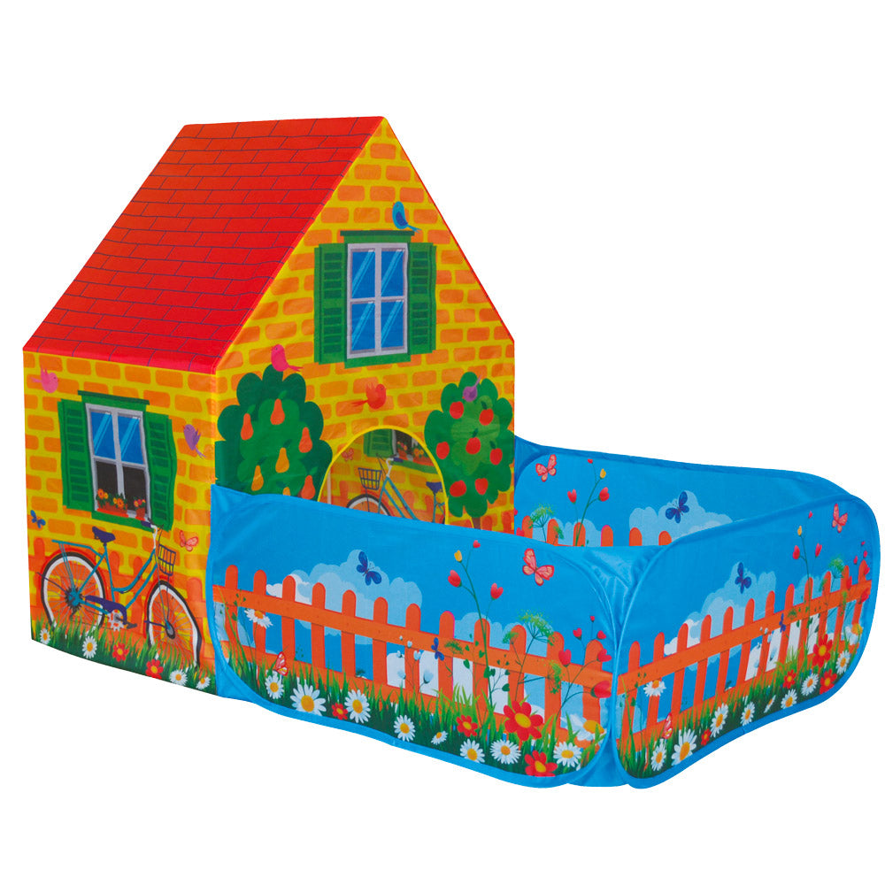 Tenda da Gioco per Bambini 150x90x110 cm con Apertura Pop-Up Garden House Multicolore...